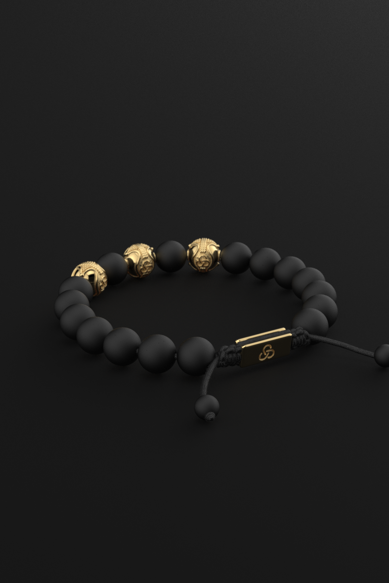 Onyx Matte Bracelet 10mm | Premium