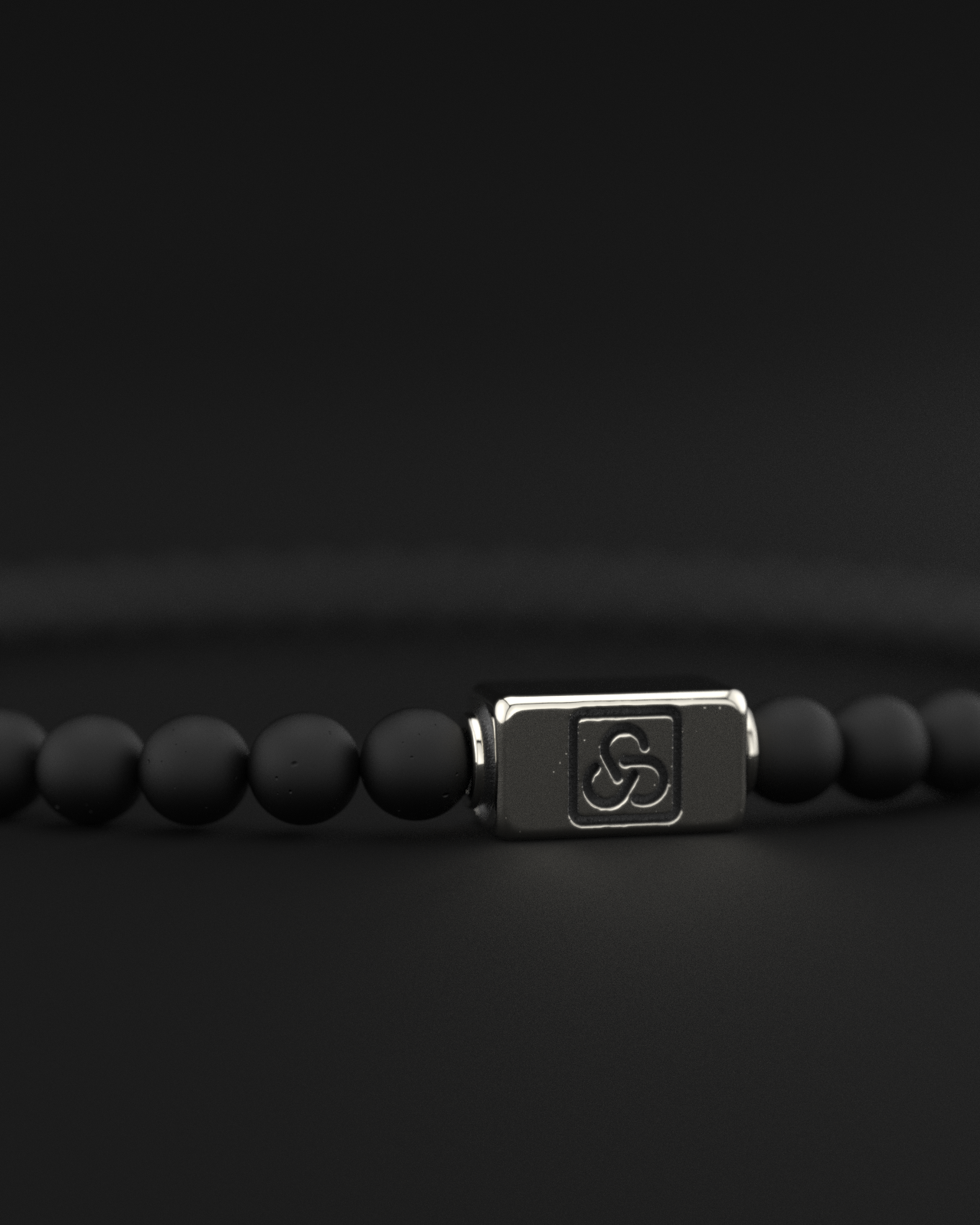 Onyx Matte Bracelet 4mm | Essential