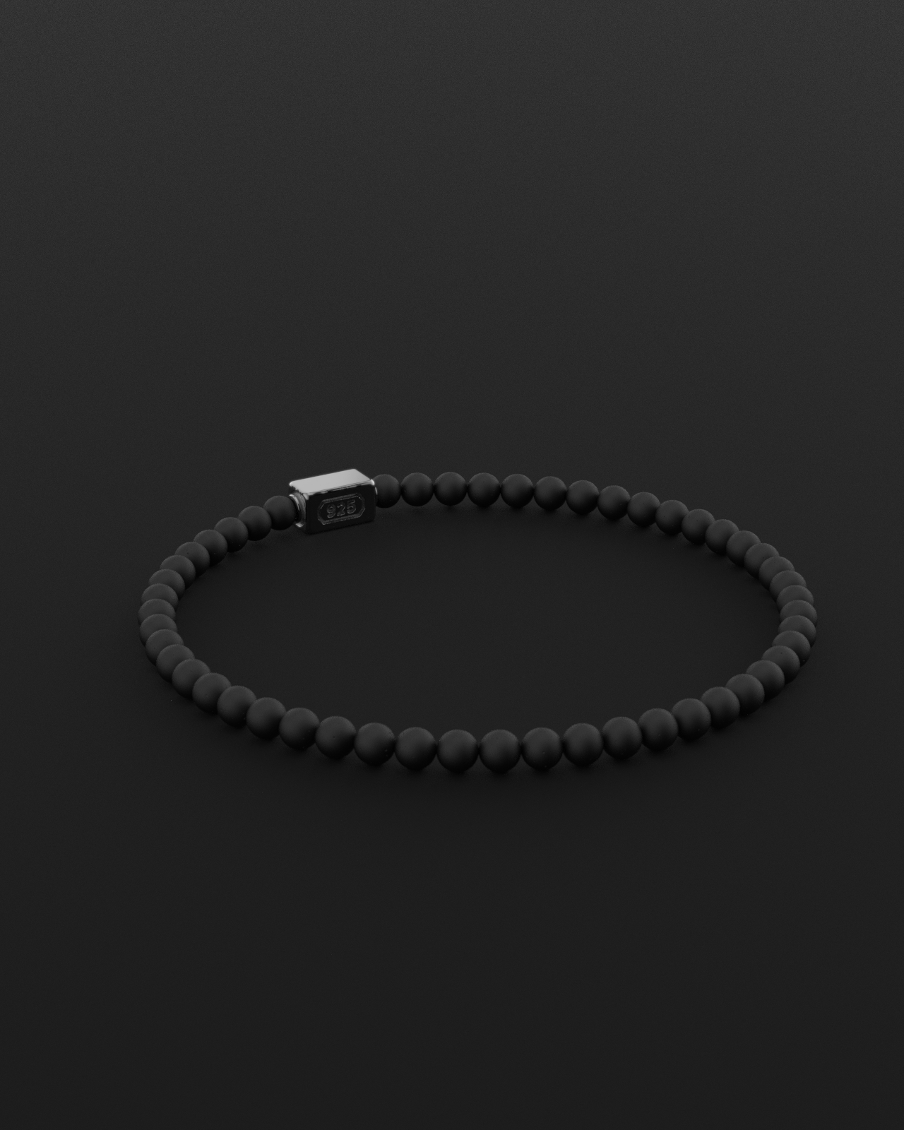 Onyx Matte Bracelet 4mm | Essential