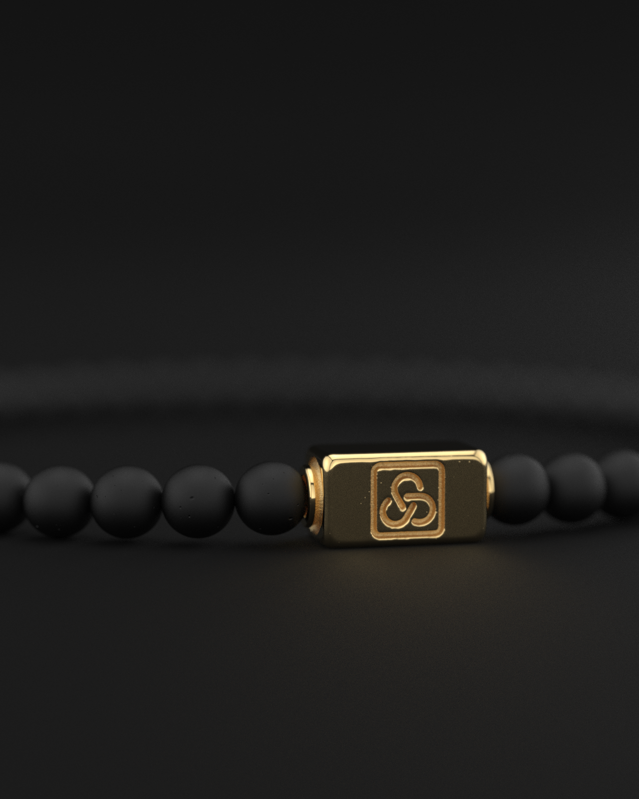 Onyx Matte Bracelet 4mm | Essential