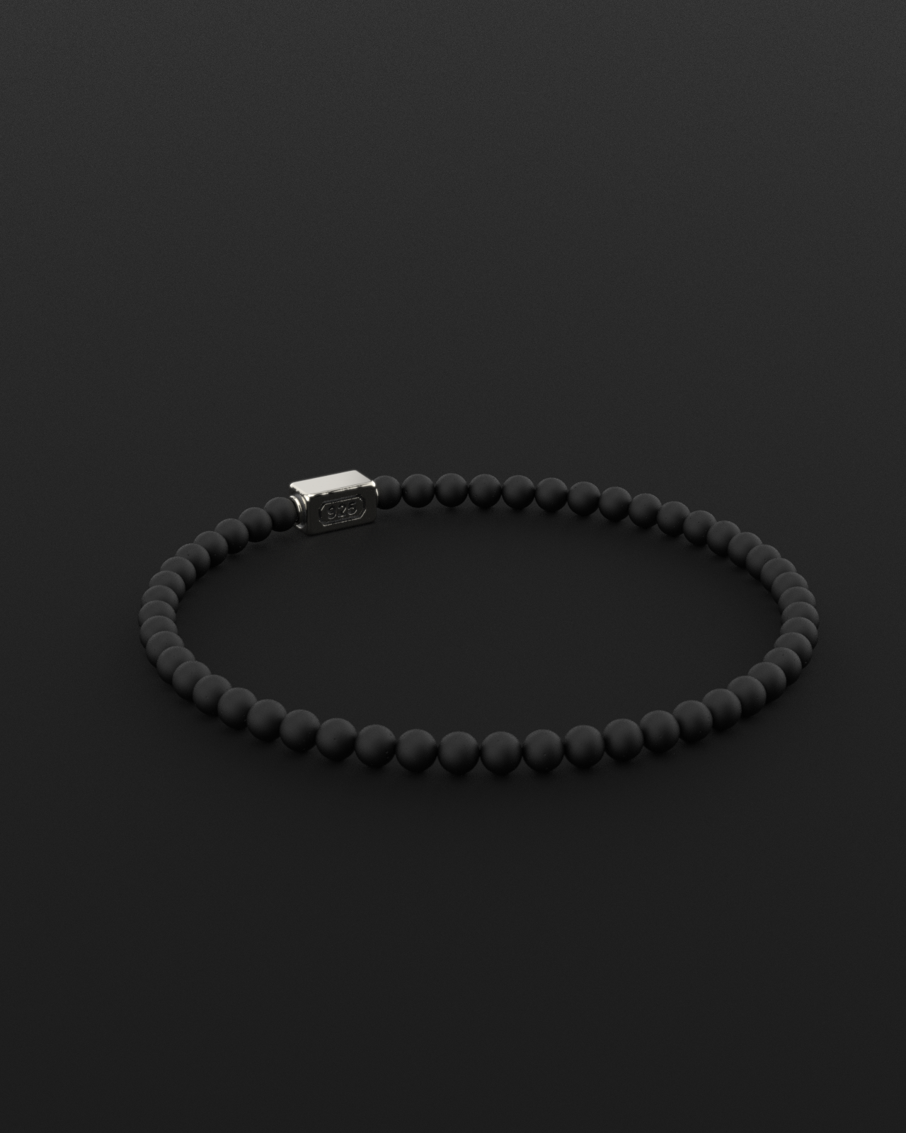 Onyx Matte Bracelet 4mm | Essential