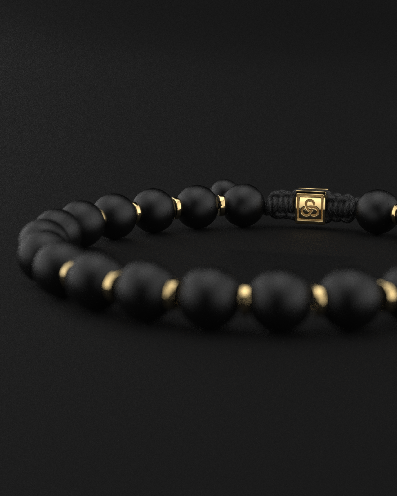 Onyx Matte Bracelet 8mm | Prayer