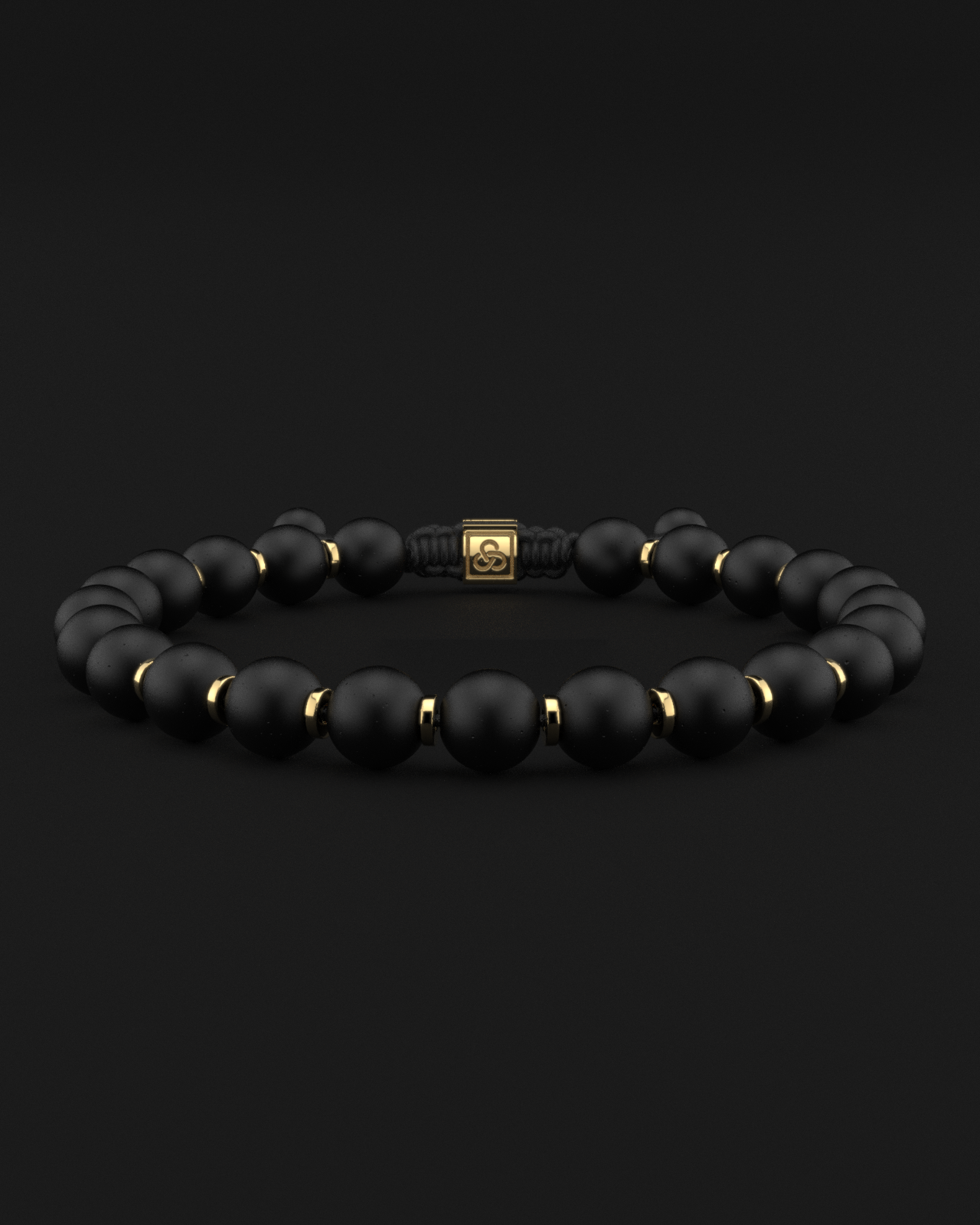 Onyx Matte Bracelet 8mm | Prayer