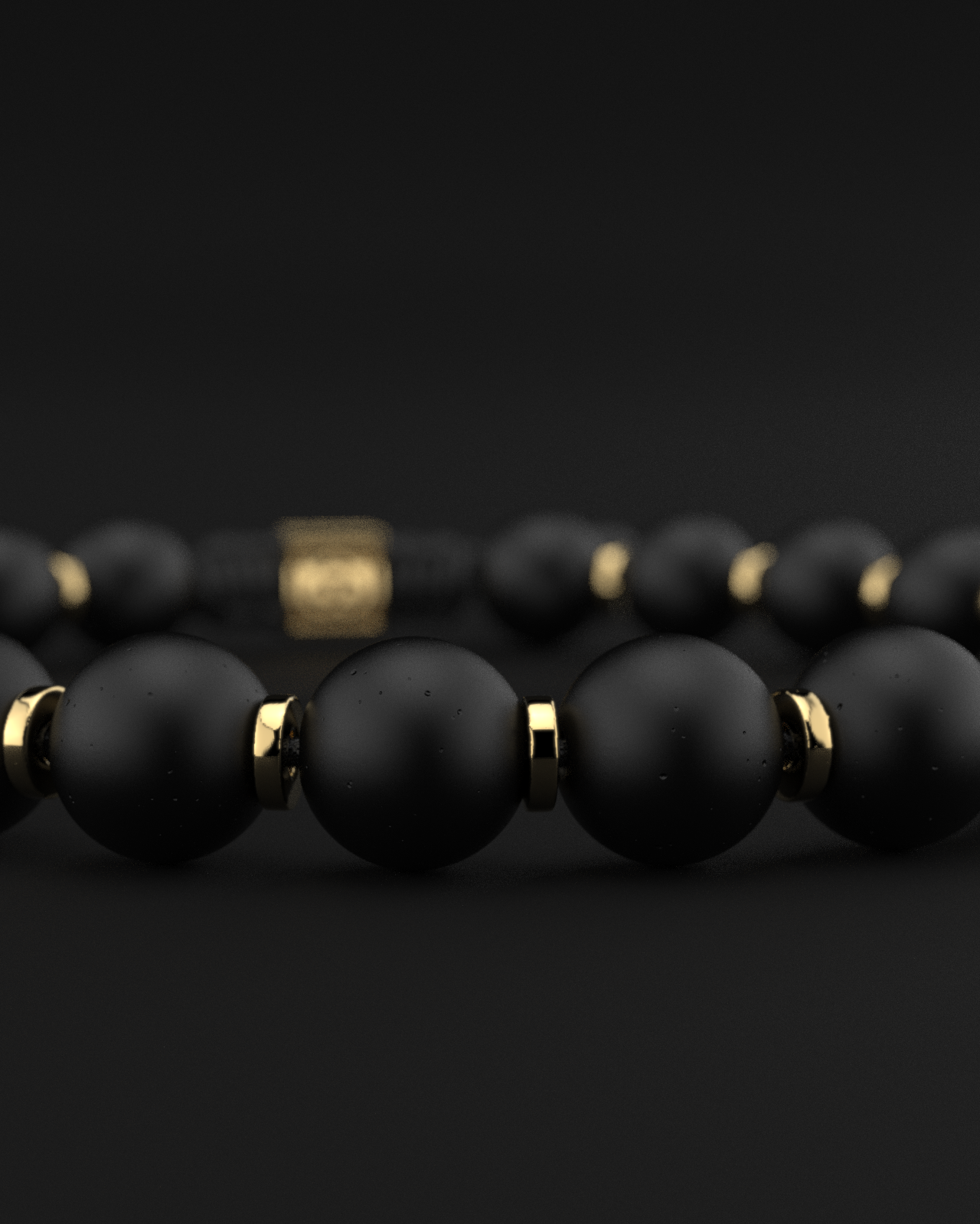 Onyx Matte Bracelet 8mm | Prayer