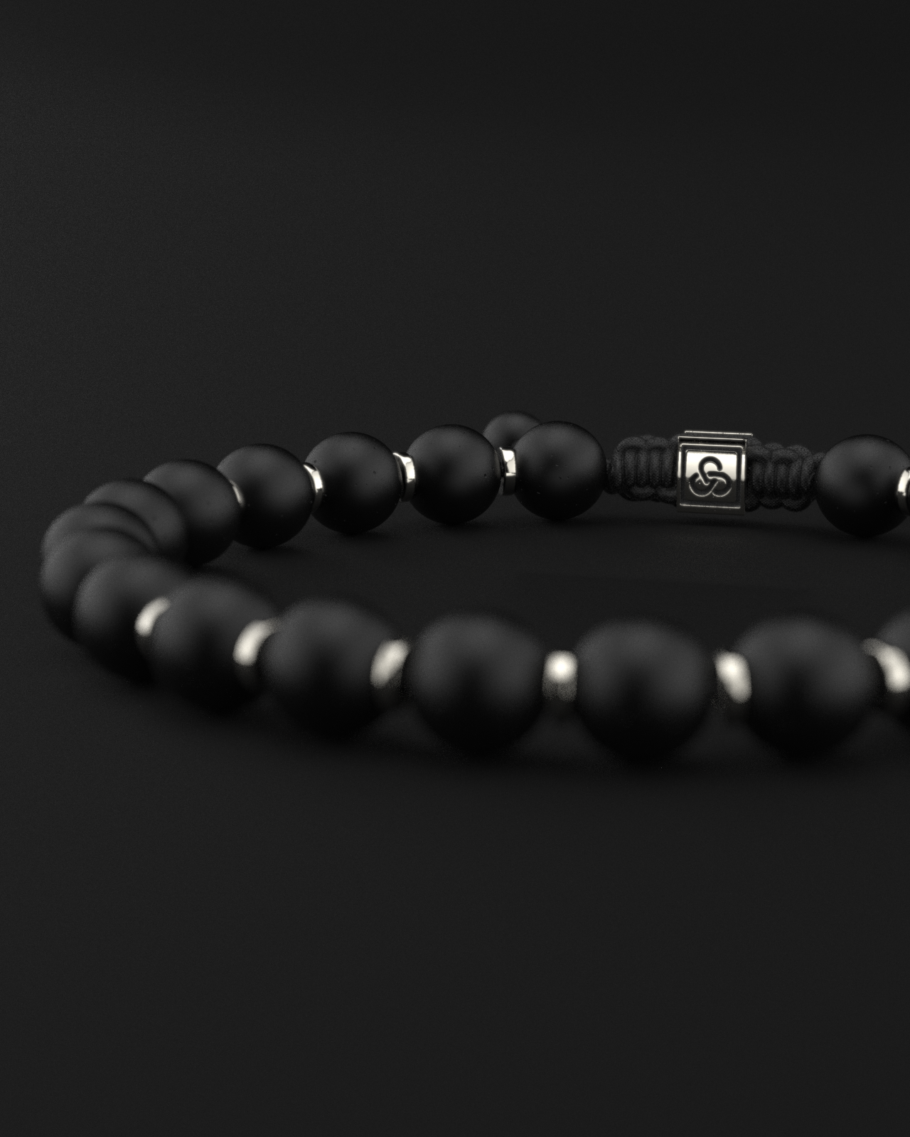 Onyx Matte Bracelet 8mm | Prayer