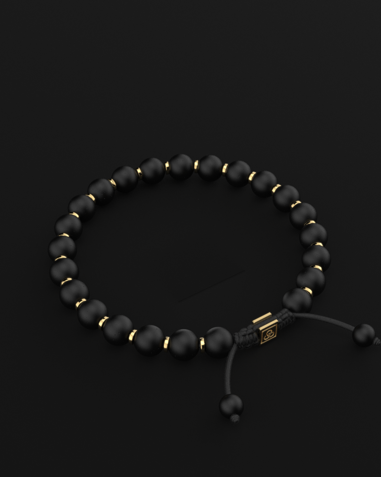 Onyx Matte Bracelet 8mm | Prayer