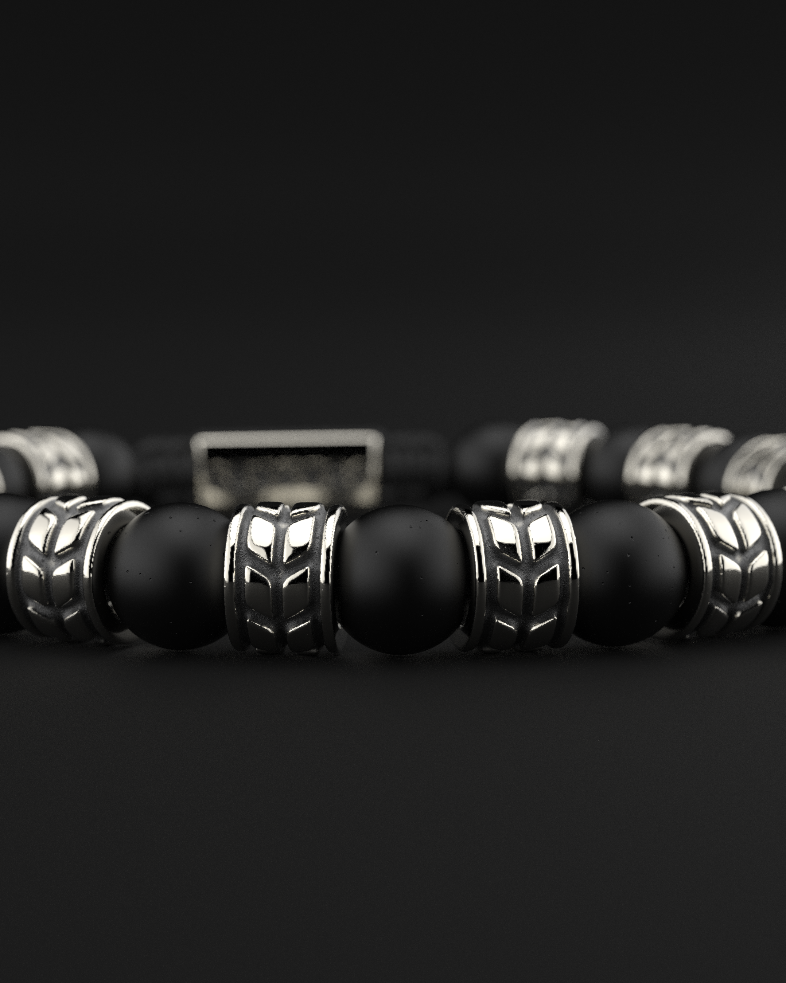 Onyx Matte Bracelet 8mm | Royale