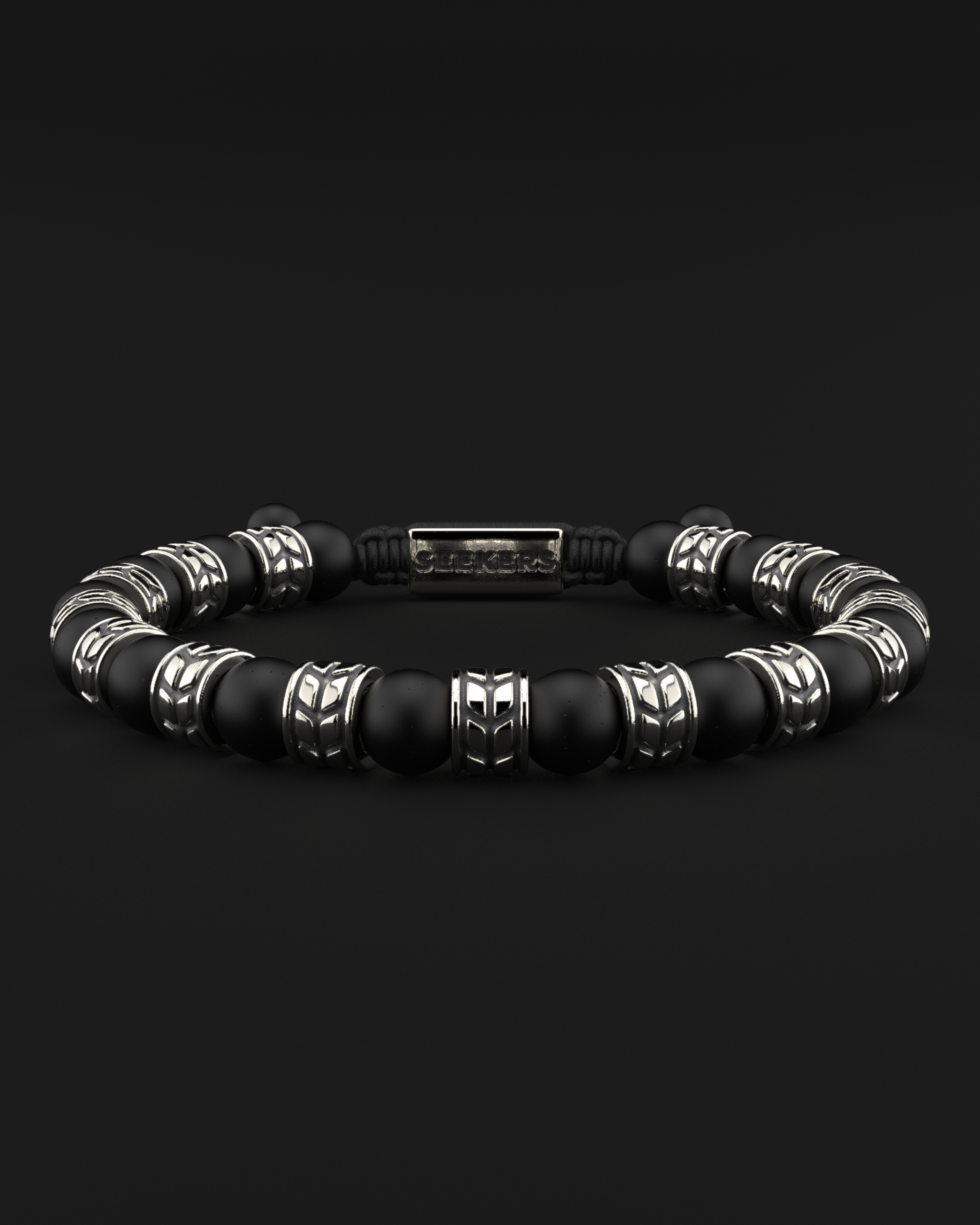 Onyx Matte Bracelet 8mm | Royale