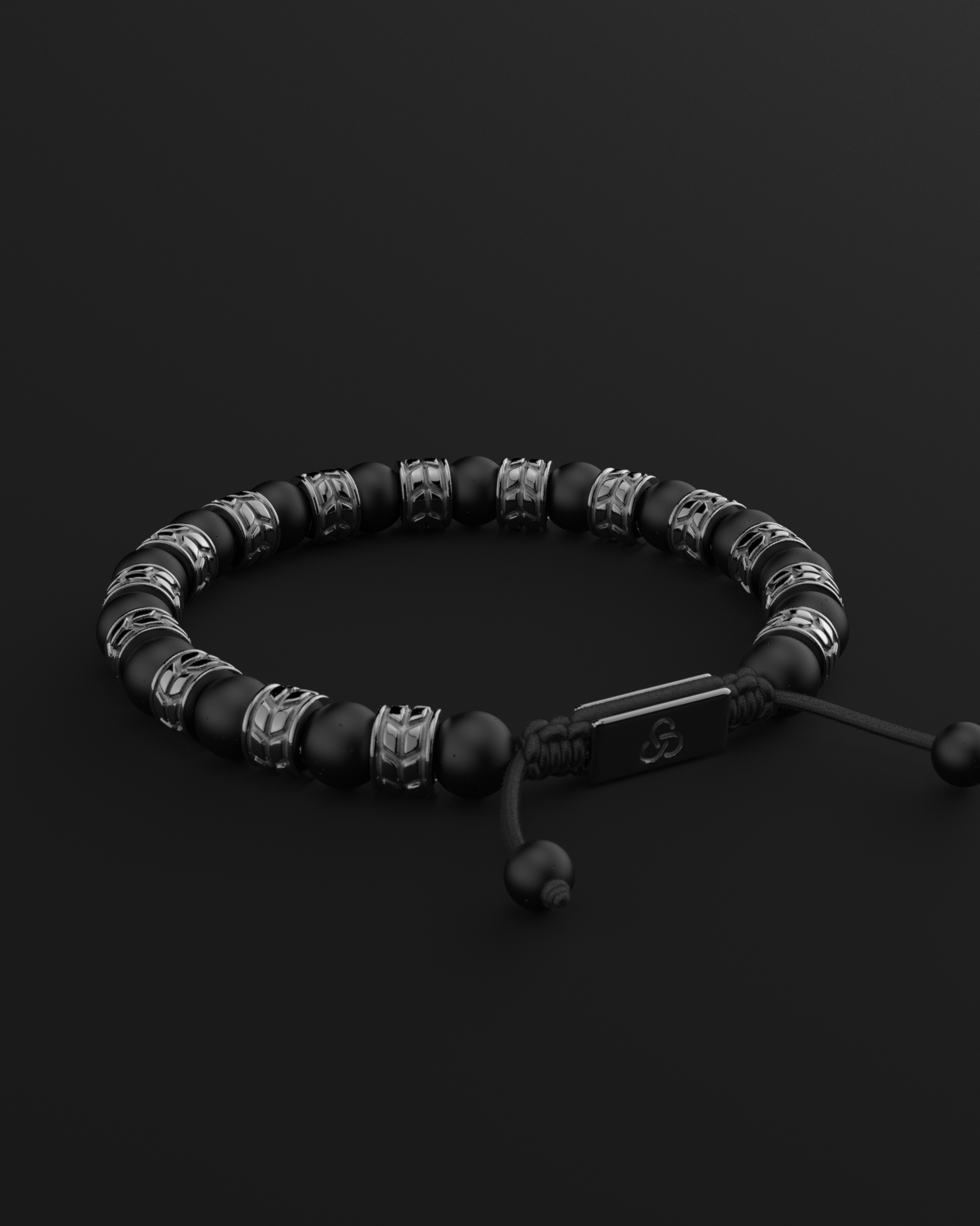 Onyx Matte Bracelet 8mm | Royale