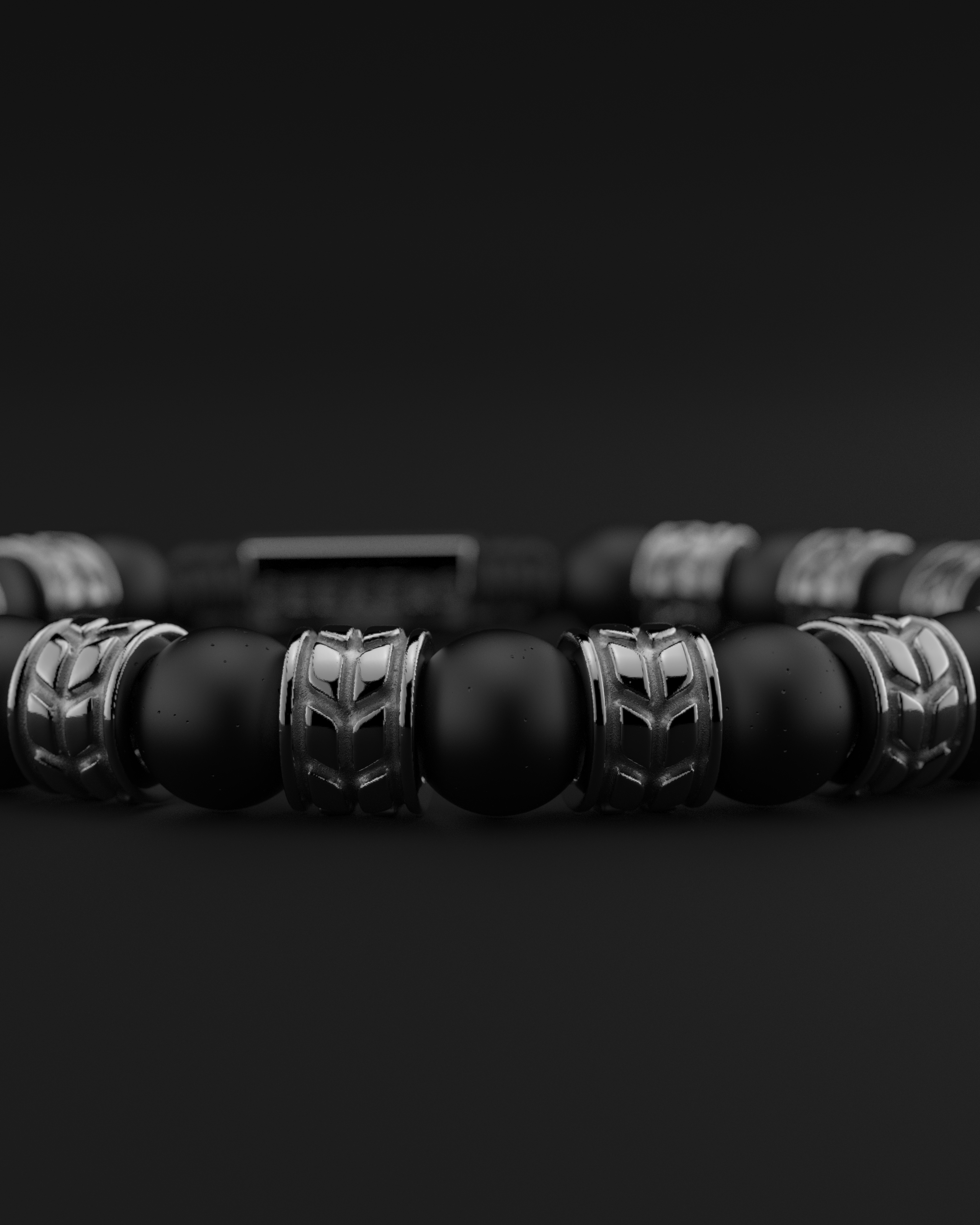 Onyx Matte Bracelet 8mm | Royale