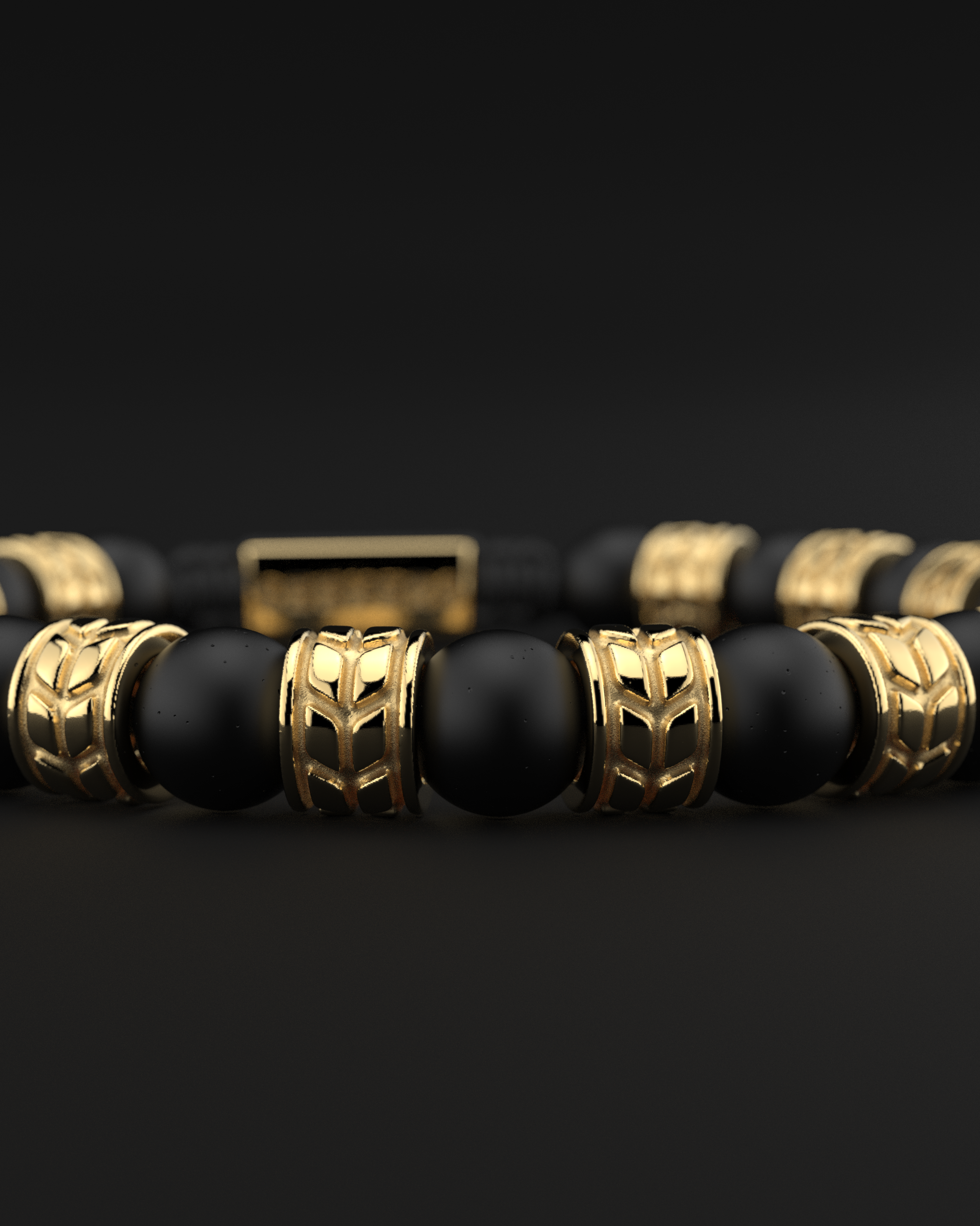 Onyx Matte Bracelet 8mm | Royale