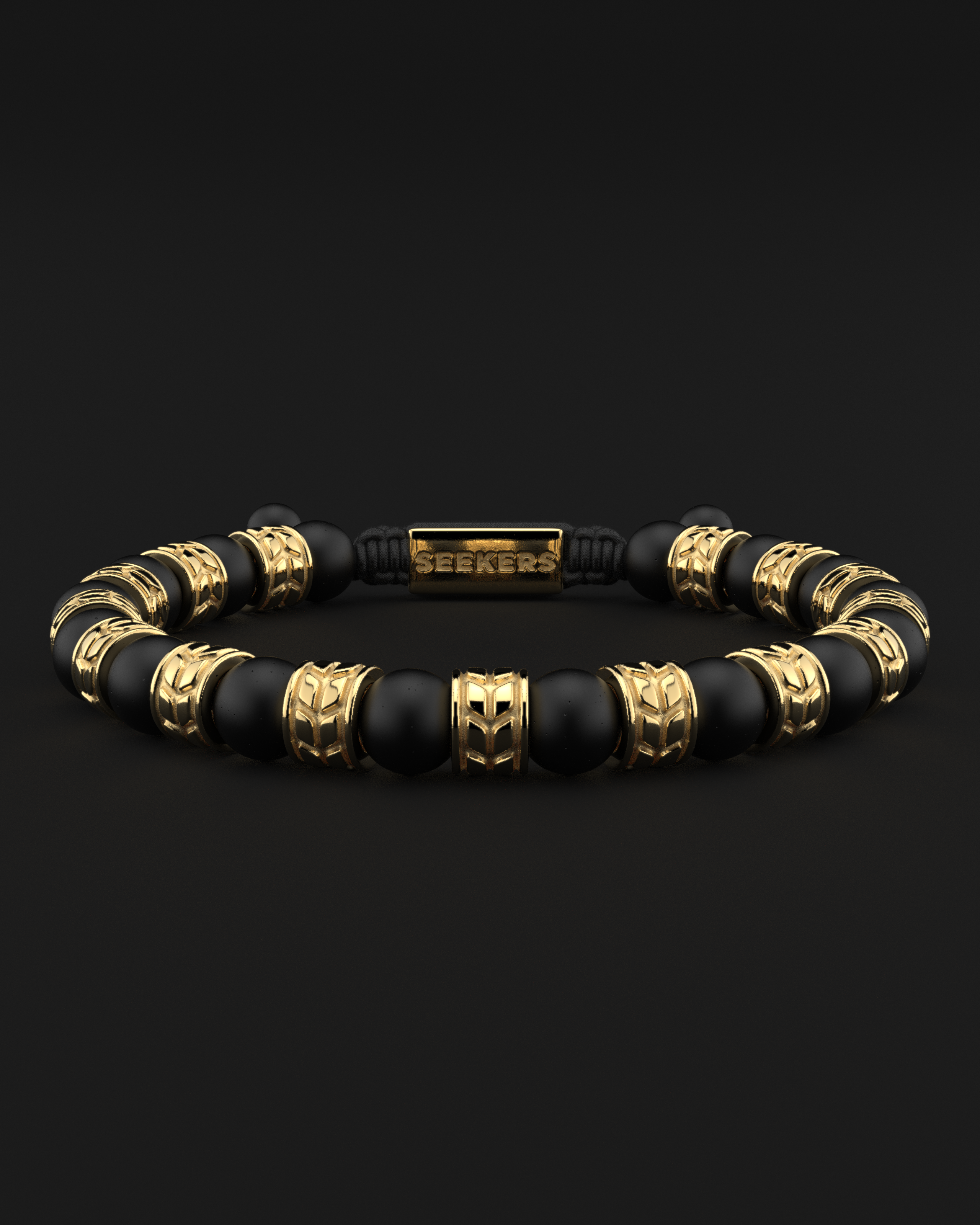 Onyx Matte Bracelet 8mm | Royale