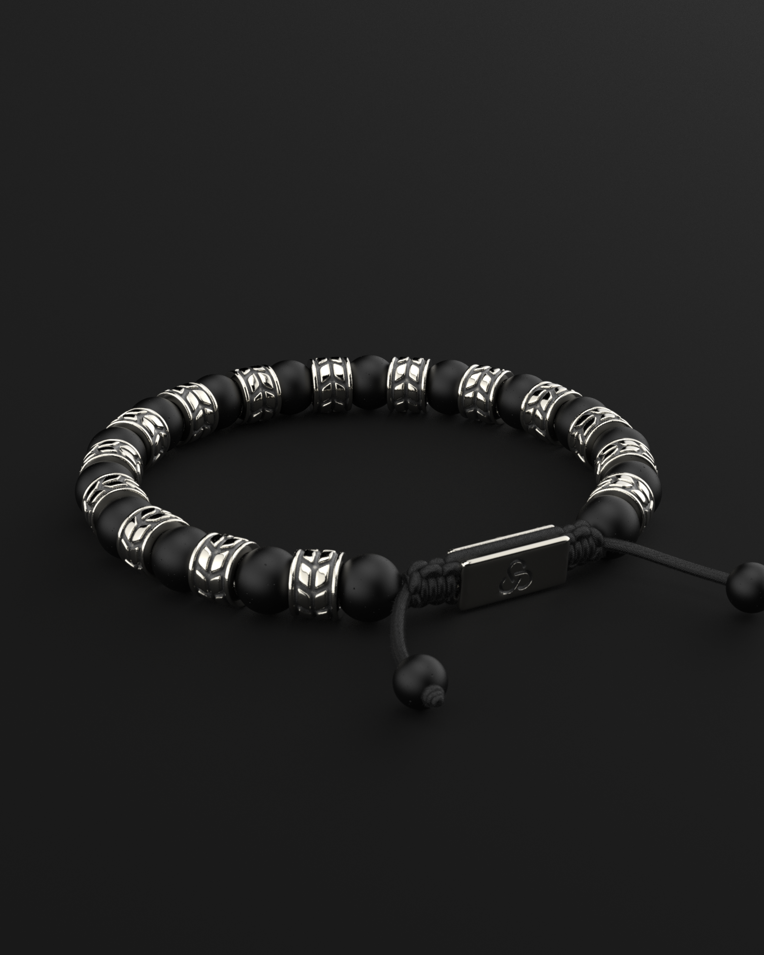 Onyx Matte Bracelet 8mm | Royale