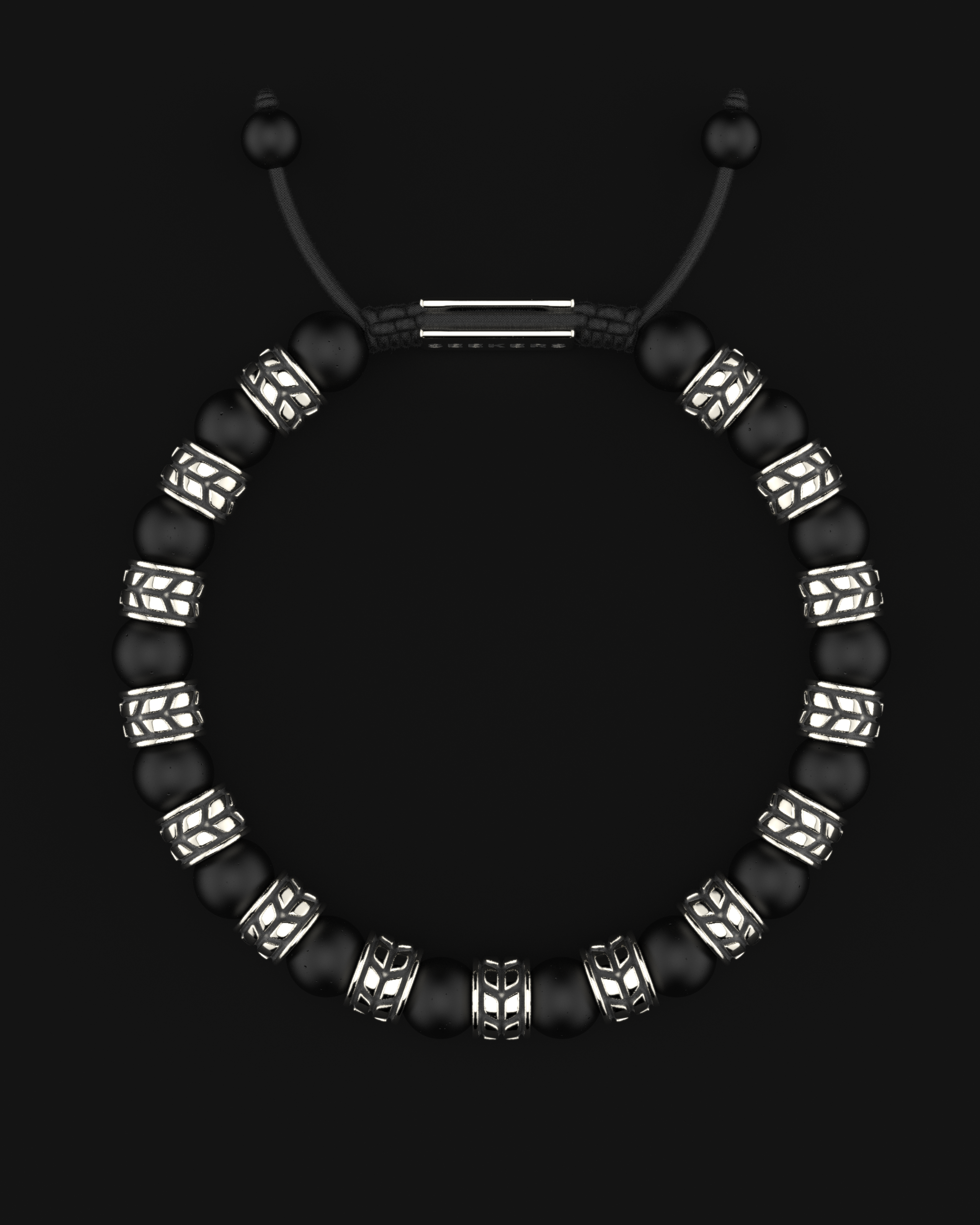 Onyx Matte Bracelet 8mm | Royale