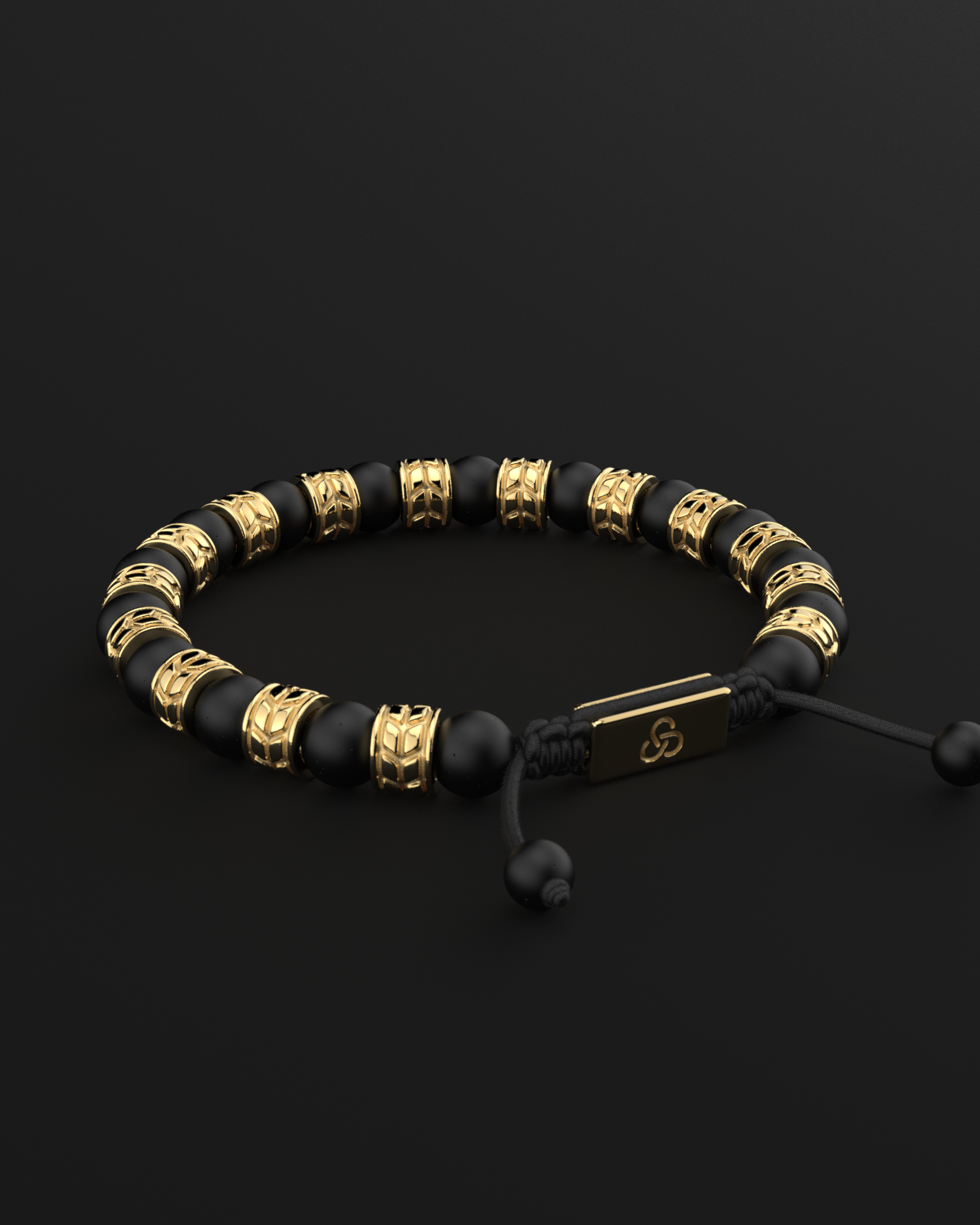 Onyx Matte Bracelet 8mm | Royale