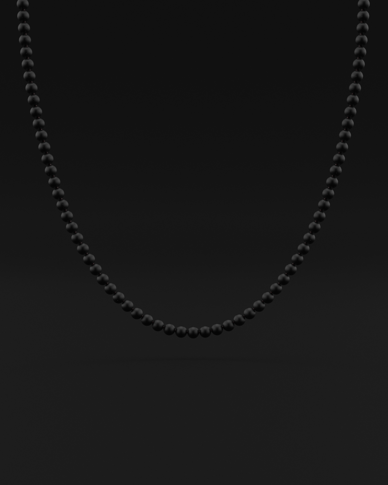 Onyx Matte Necklace 6mm | Vertex