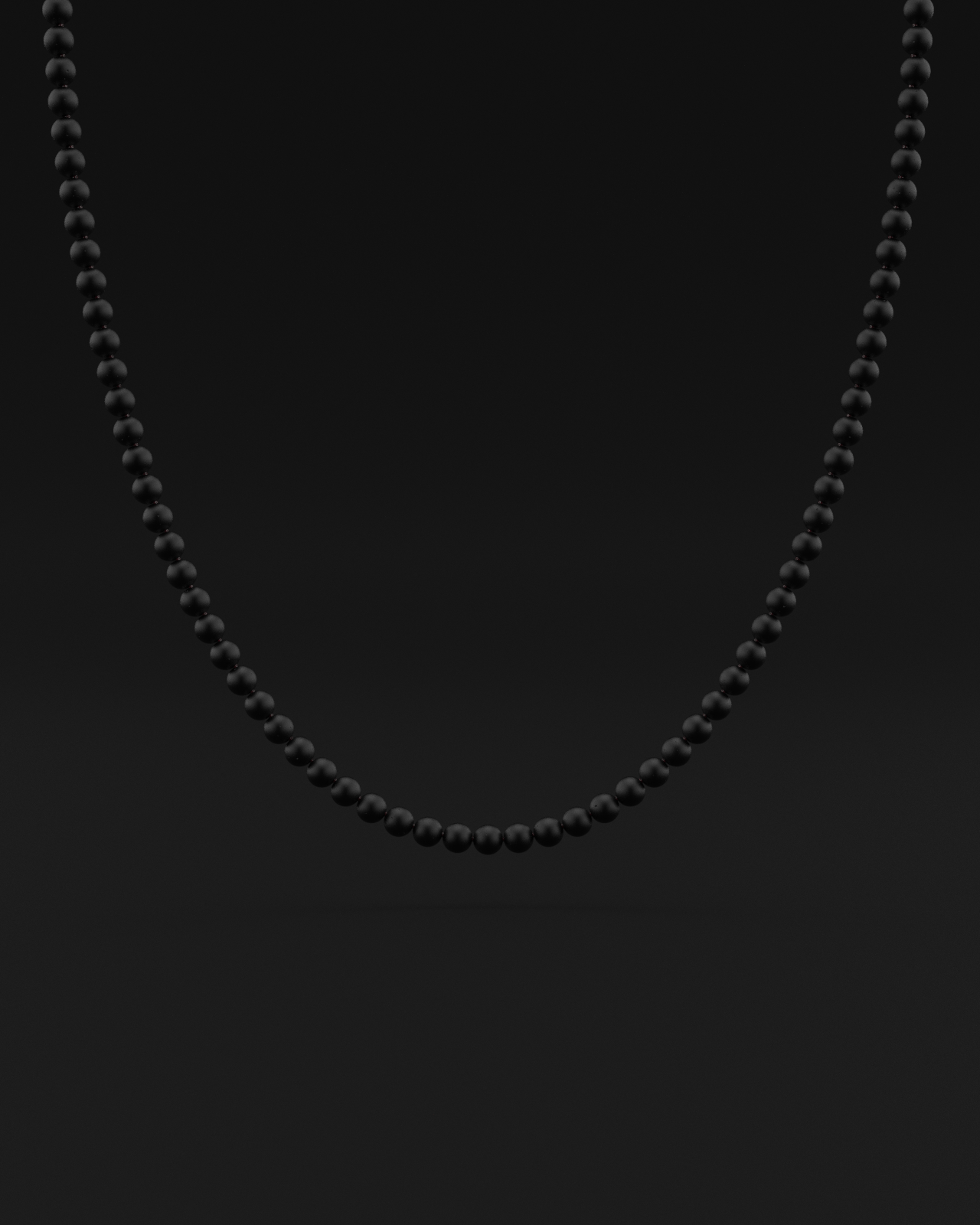 Onyx Matte Necklace 6mm | Vertex