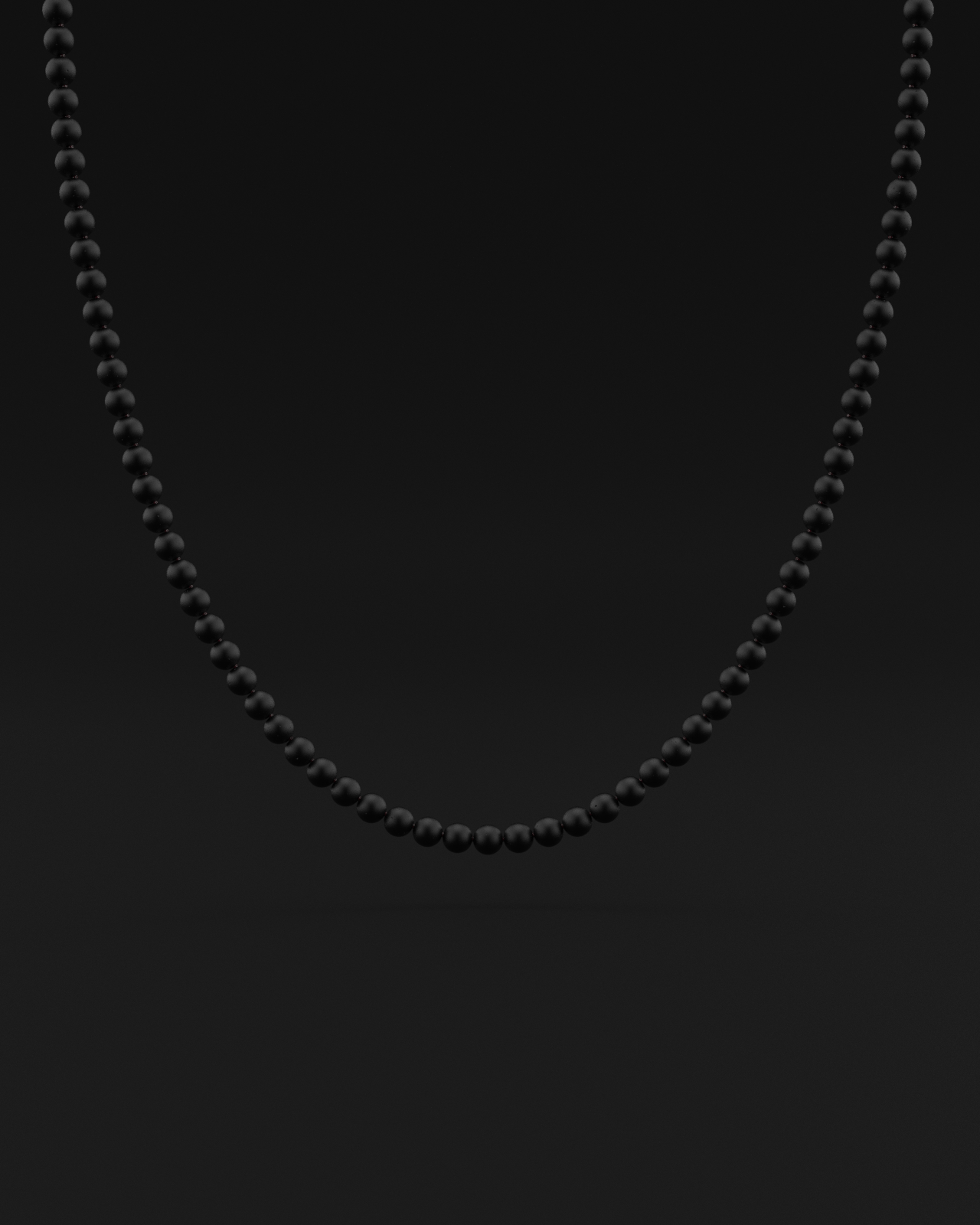 Onyx Matte Necklace 6mm | Vertex