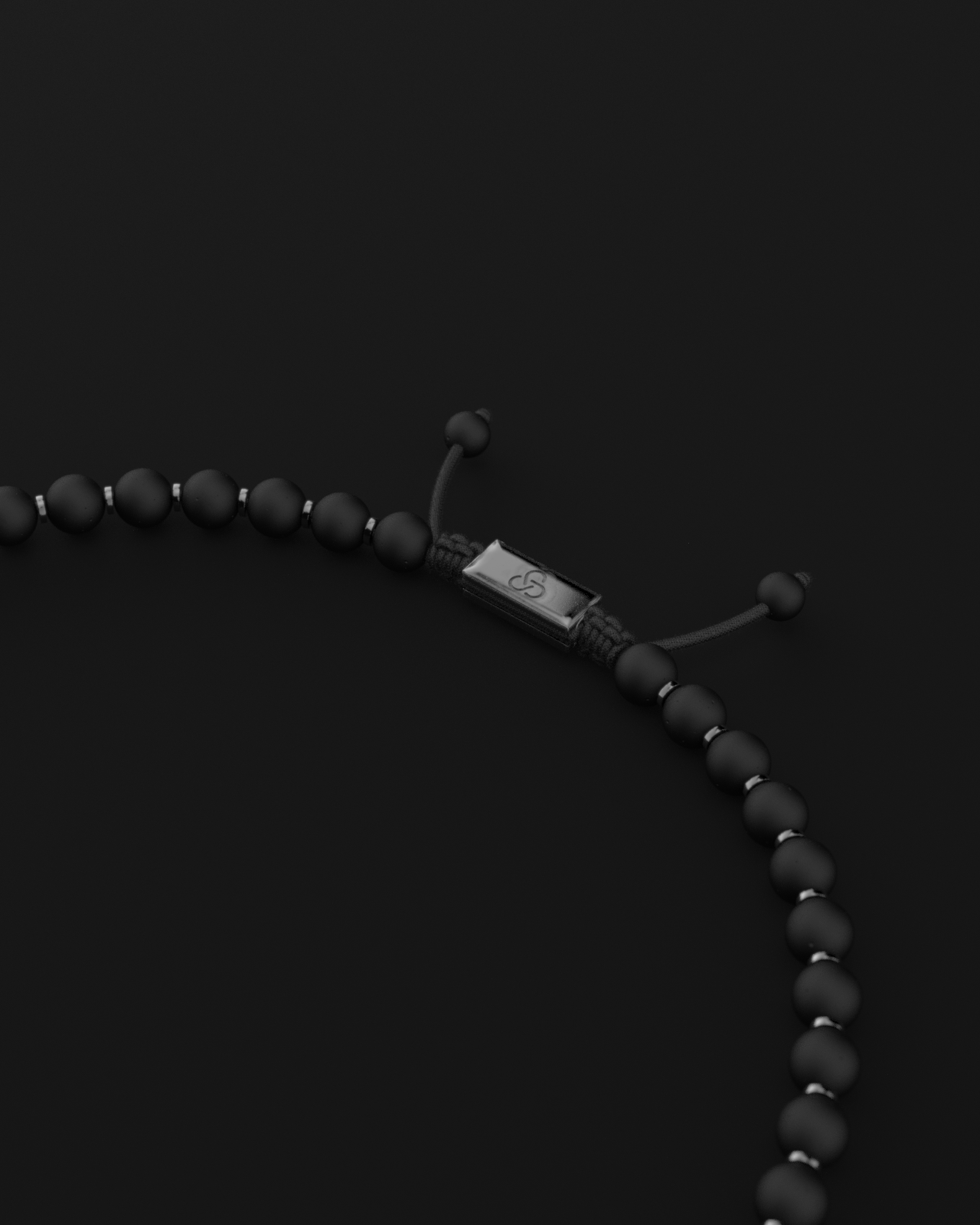 Onyx Matte Necklace 8mm | Prayer