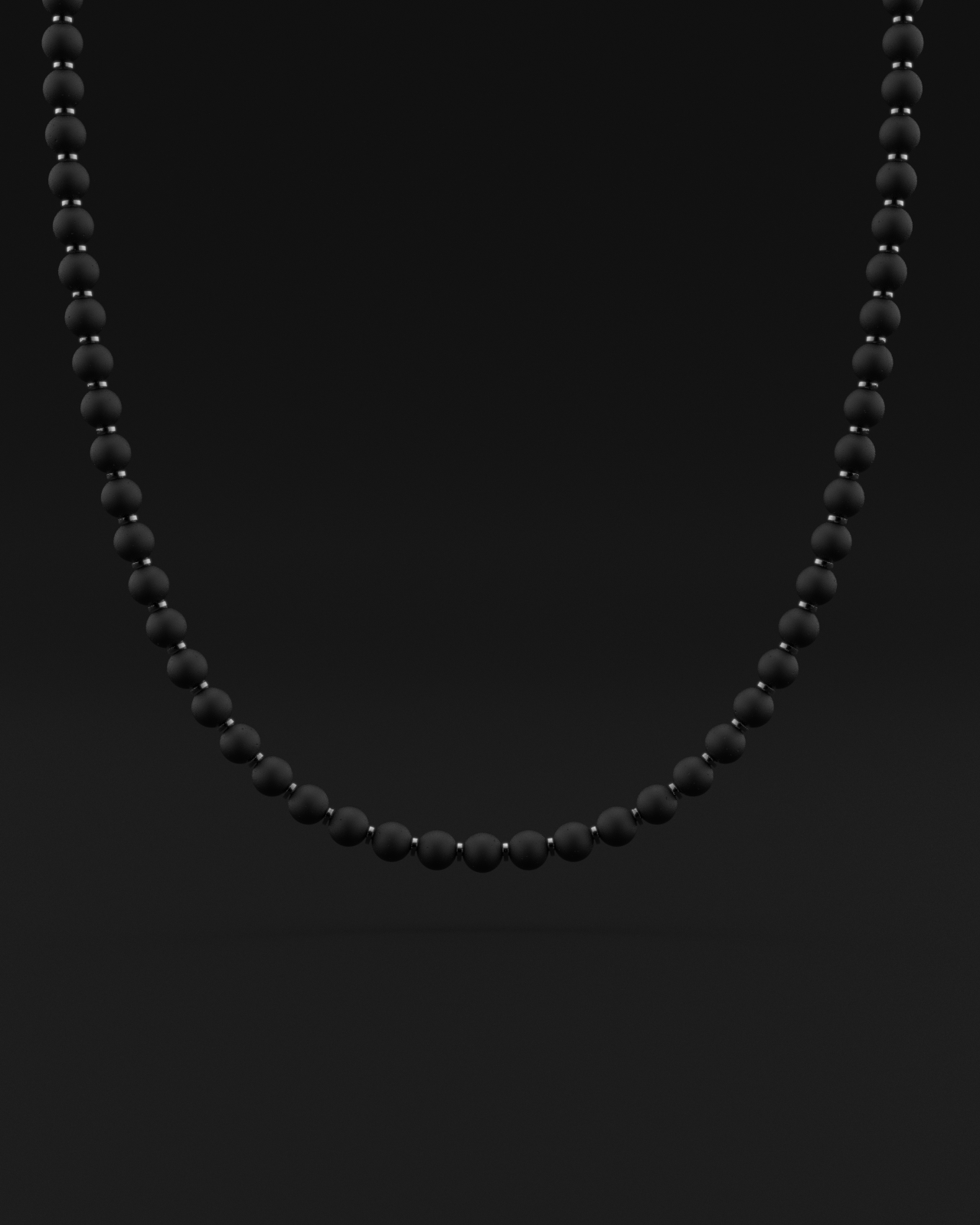 Onyx Matte Necklace 8mm | Prayer