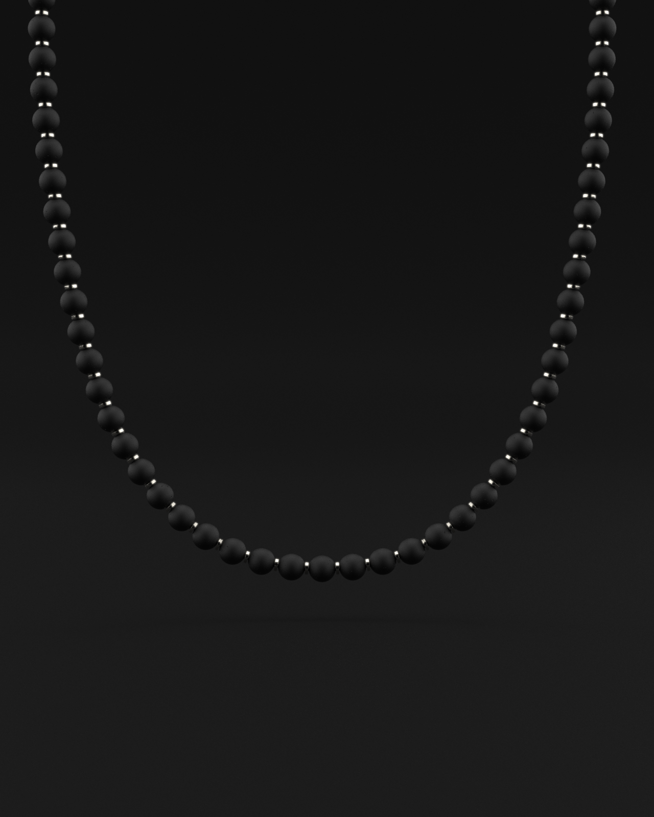 Onyx Matte Necklace 8mm | Prayer