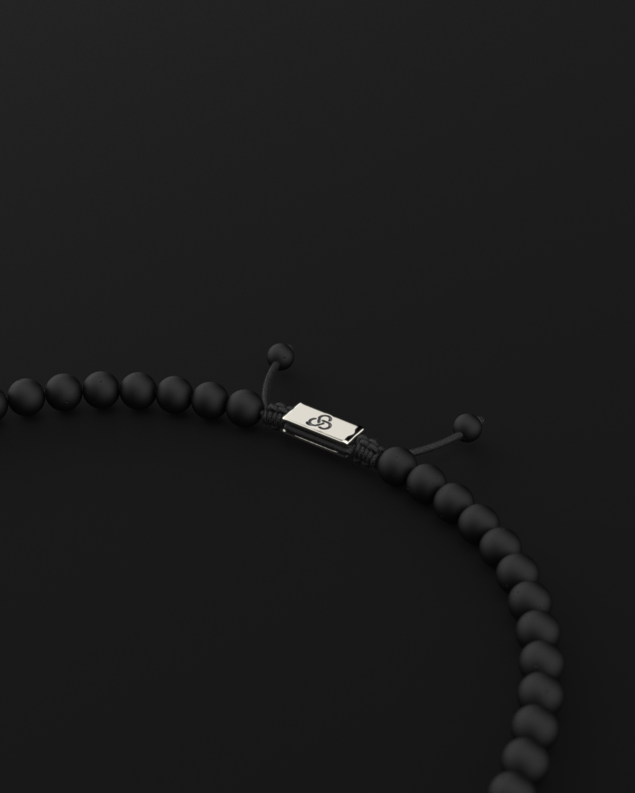 Onyx Matte Necklace 8mm | Royale