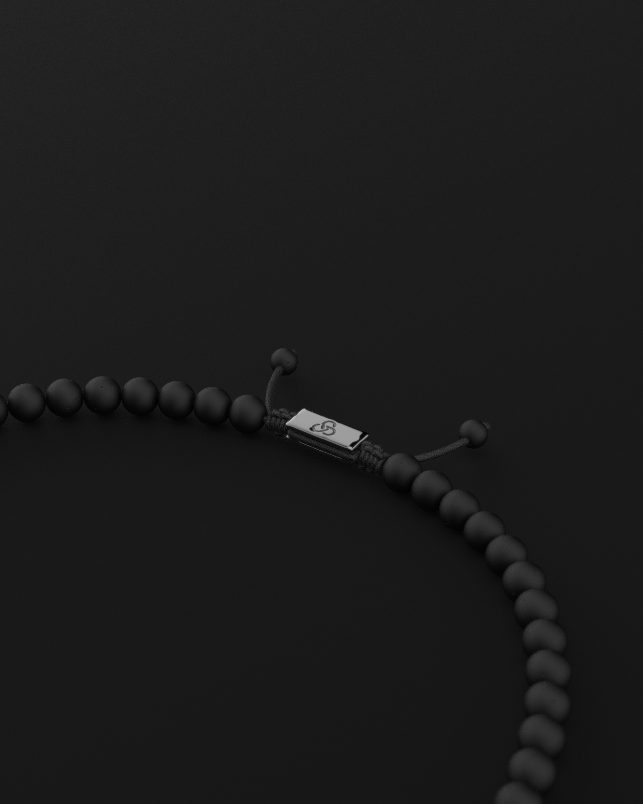 Onyx Matte Necklace 8mm | Royale