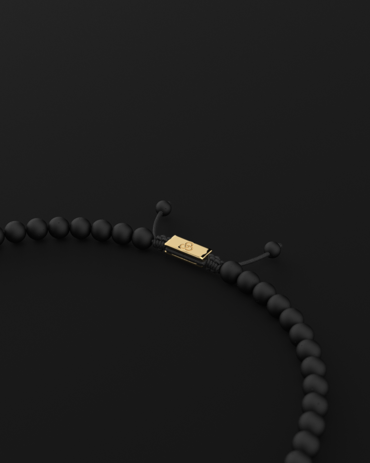 Onyx Matte Necklace 8mm | Royale