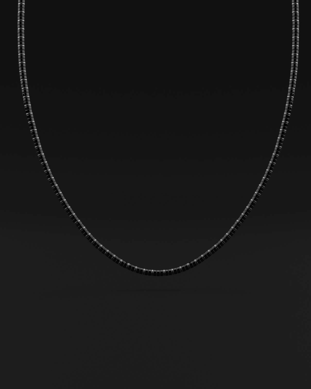 Onyx Necklace 4mm | Spacer#2