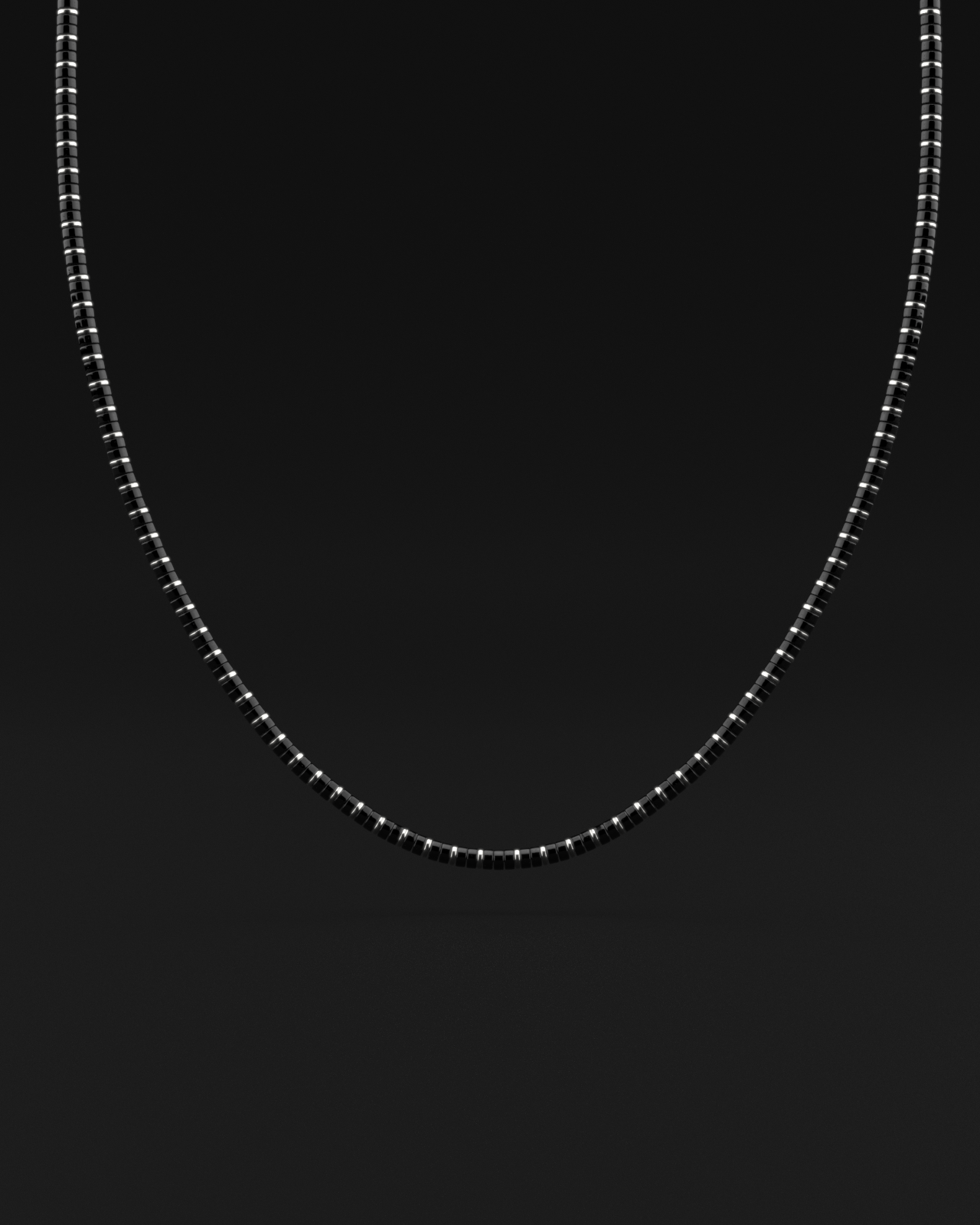 Onyx Necklace 4mm | Spacer#2