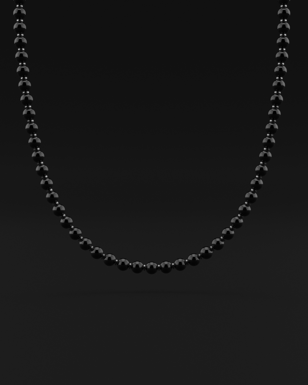 Onyx Necklace 8mm | Prayer