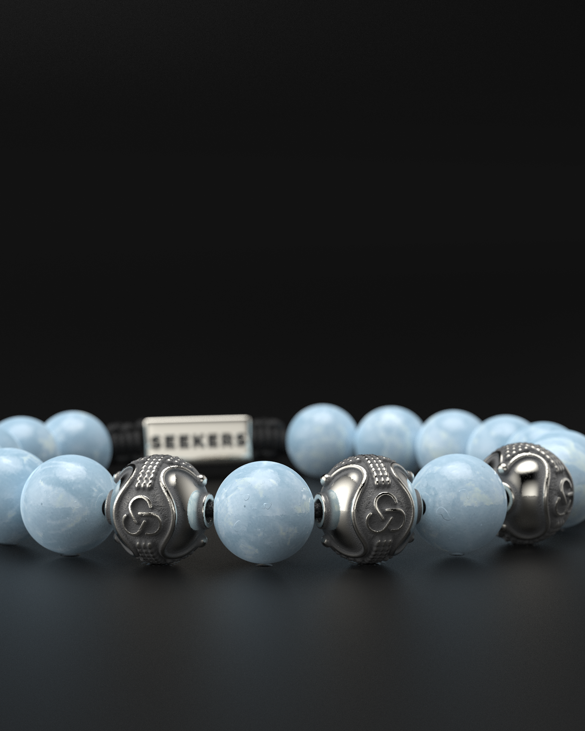 Aquamarine Bracelet 10mm | Premium