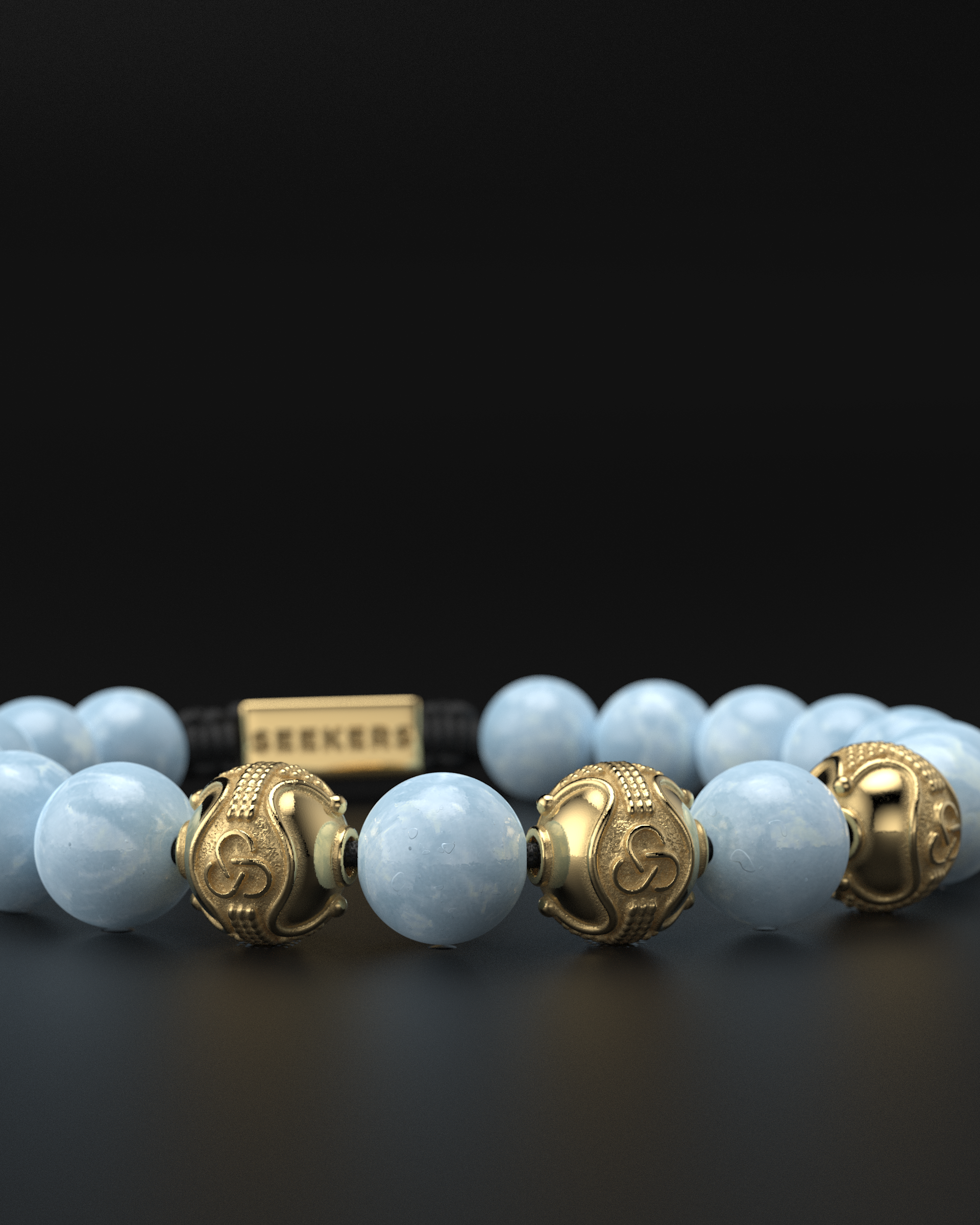 Aquamarine Bracelet 10mm | Premium