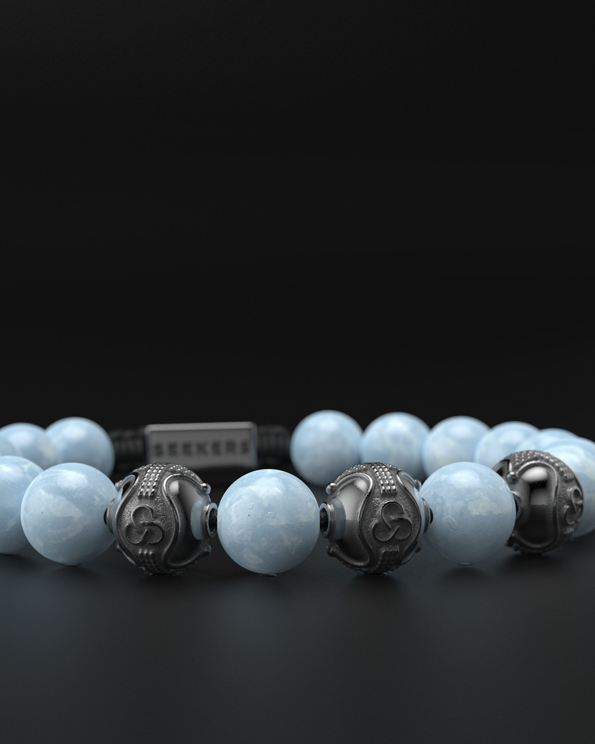 Aquamarine Bracelet 10mm | Premium