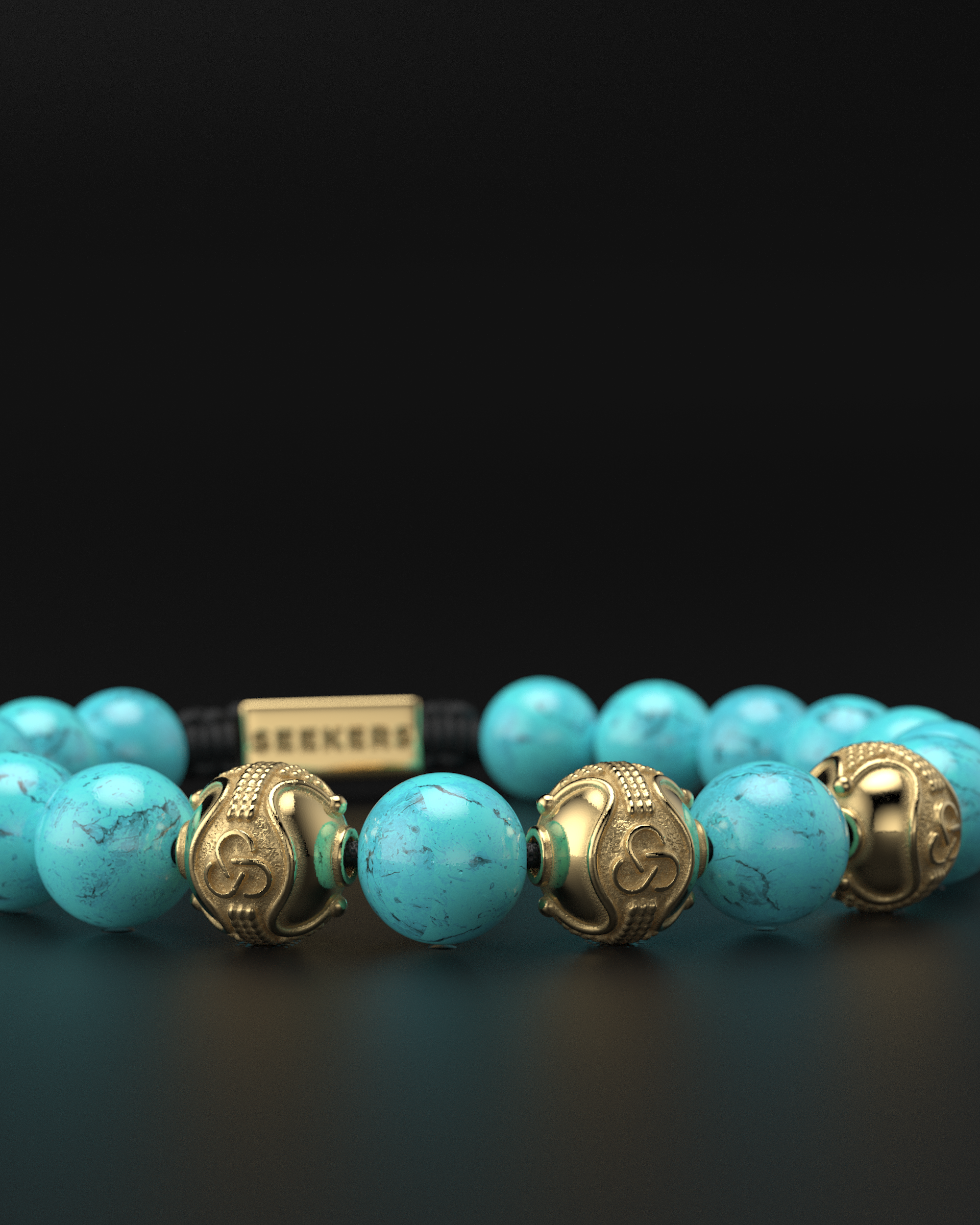 Turquoise Bracelet 10mm | Premium