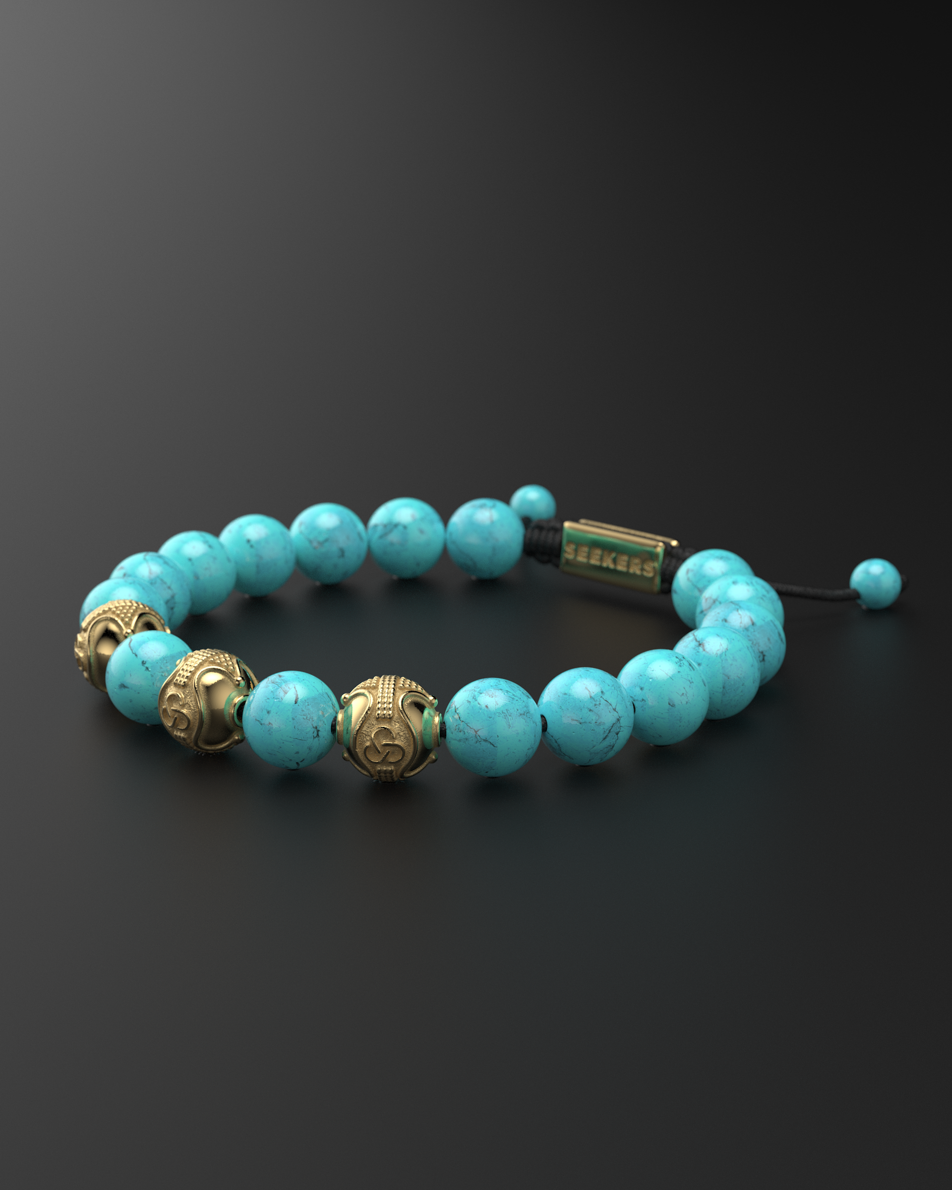 Turquoise Bracelet 10mm | Premium