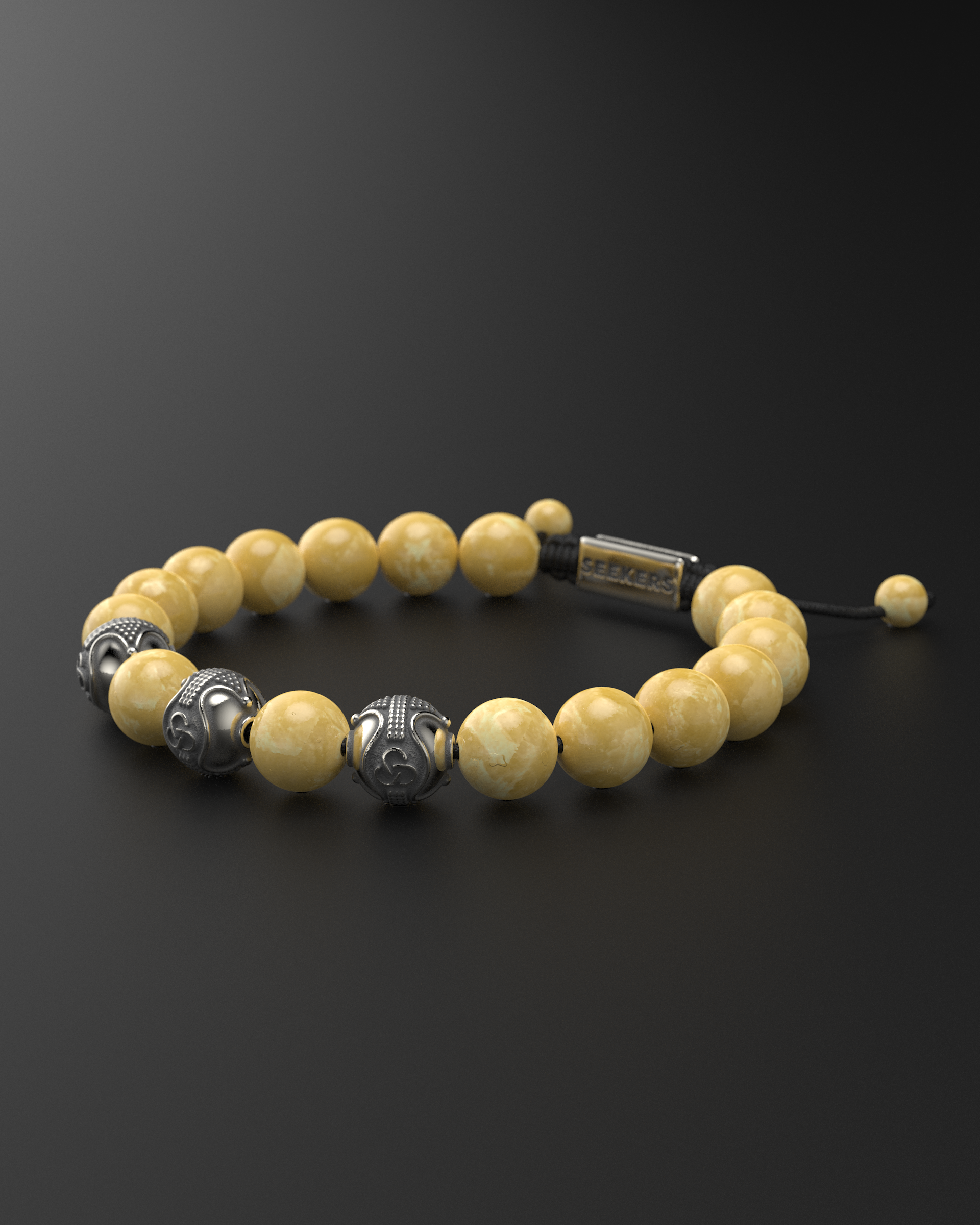 Yellow Jade Bracelet 10mm | Premium