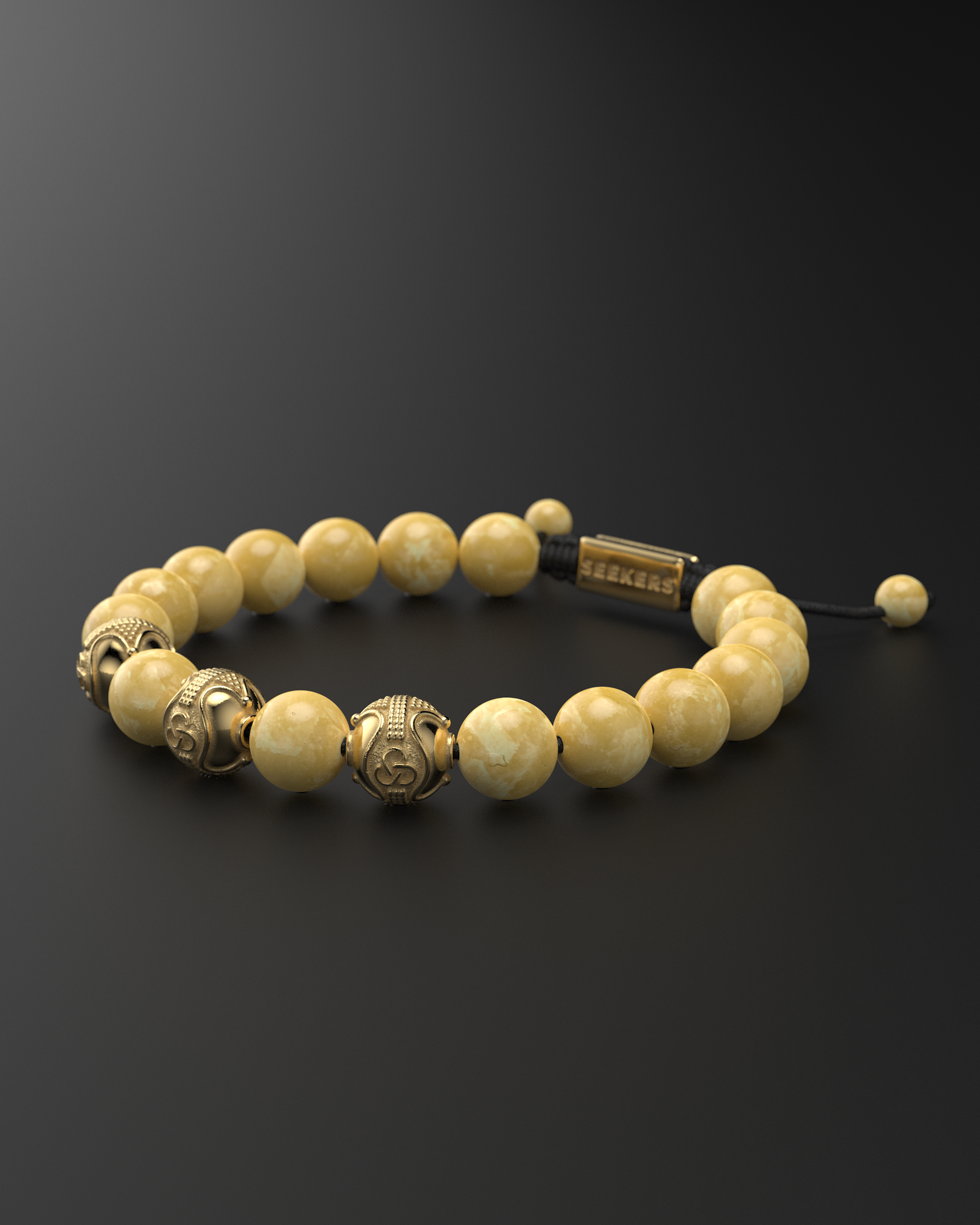 Yellow Jade Bracelet 10mm | Premium