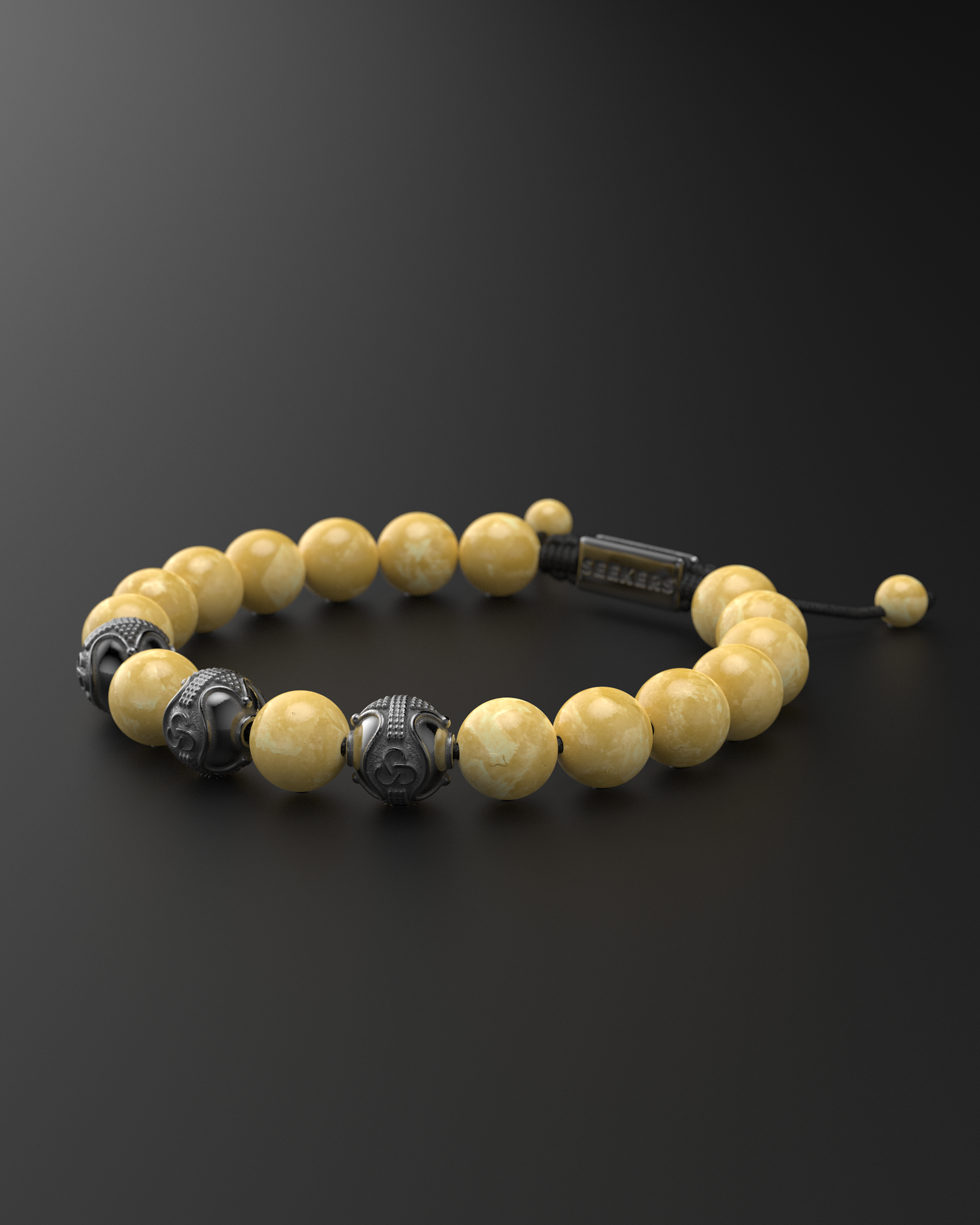 Yellow Jade Bracelet 10mm | Premium