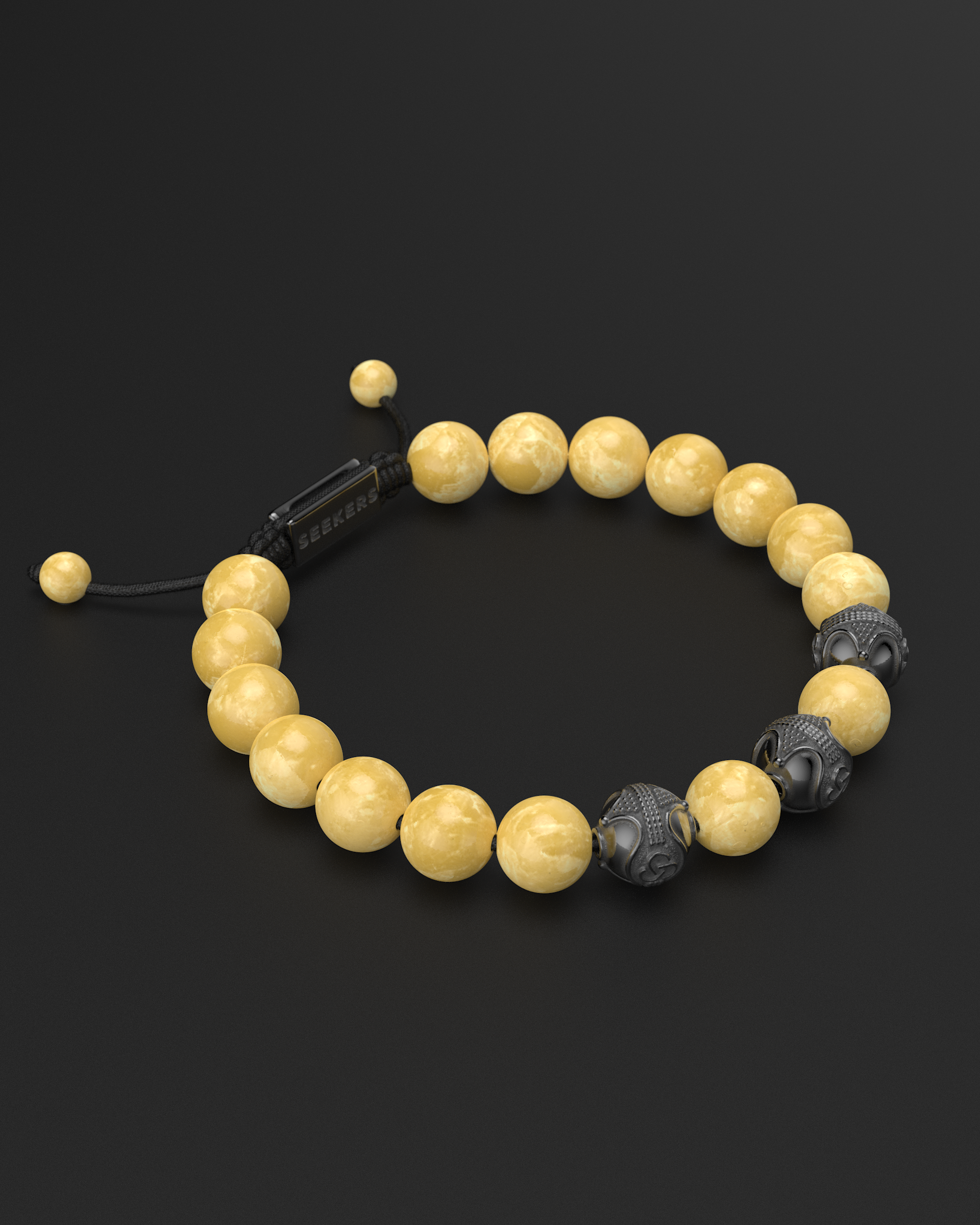 Yellow Jade Bracelet 10mm | Premium