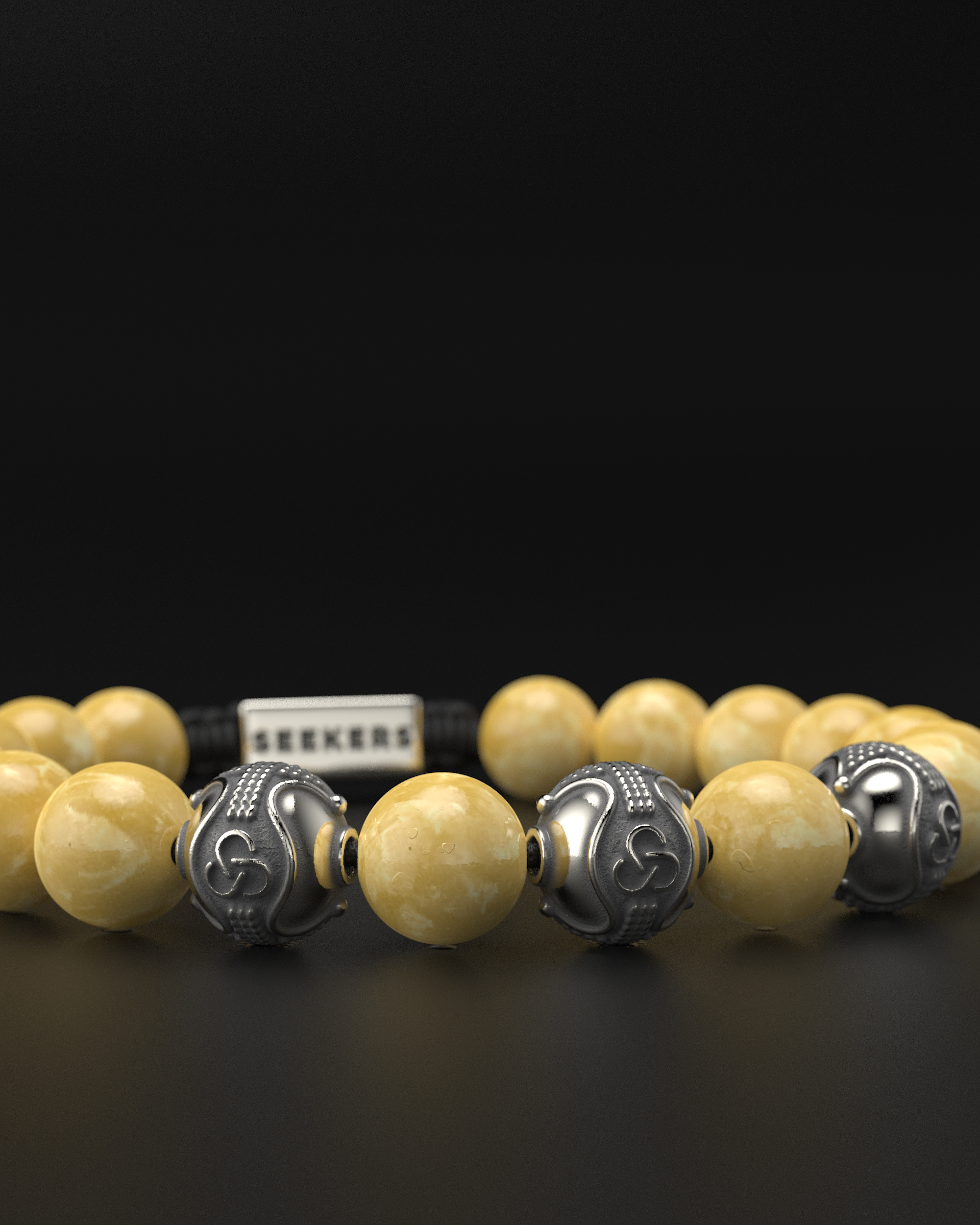 Yellow Jade Bracelet 10mm | Premium