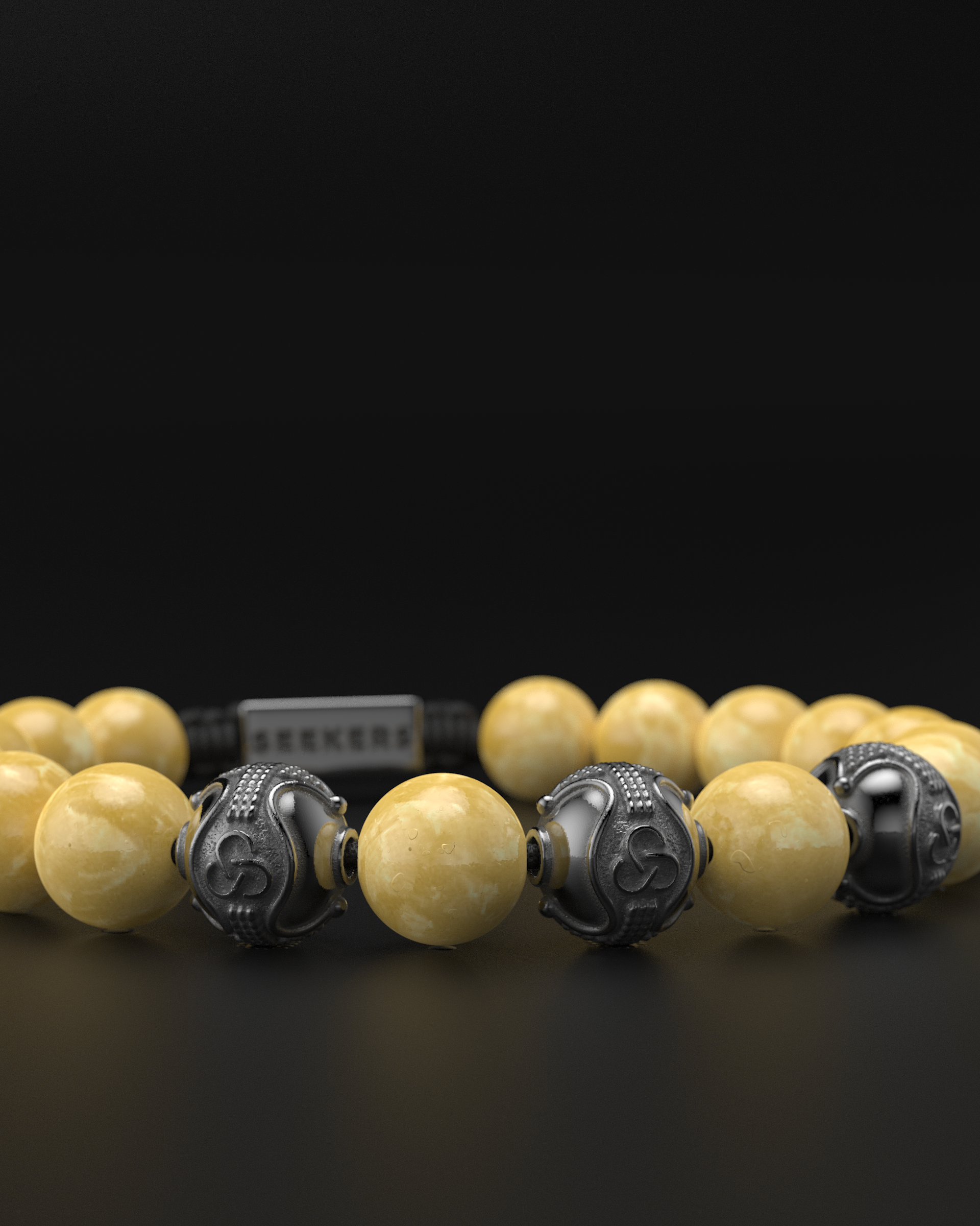 Yellow Jade Bracelet 10mm | Premium