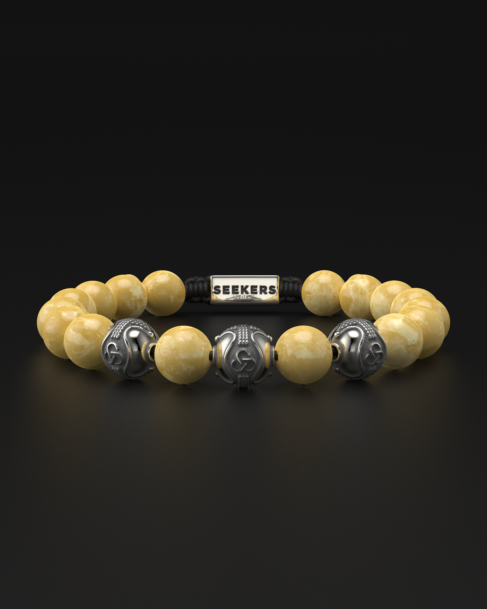 Yellow Jade Bracelet 10mm | Premium