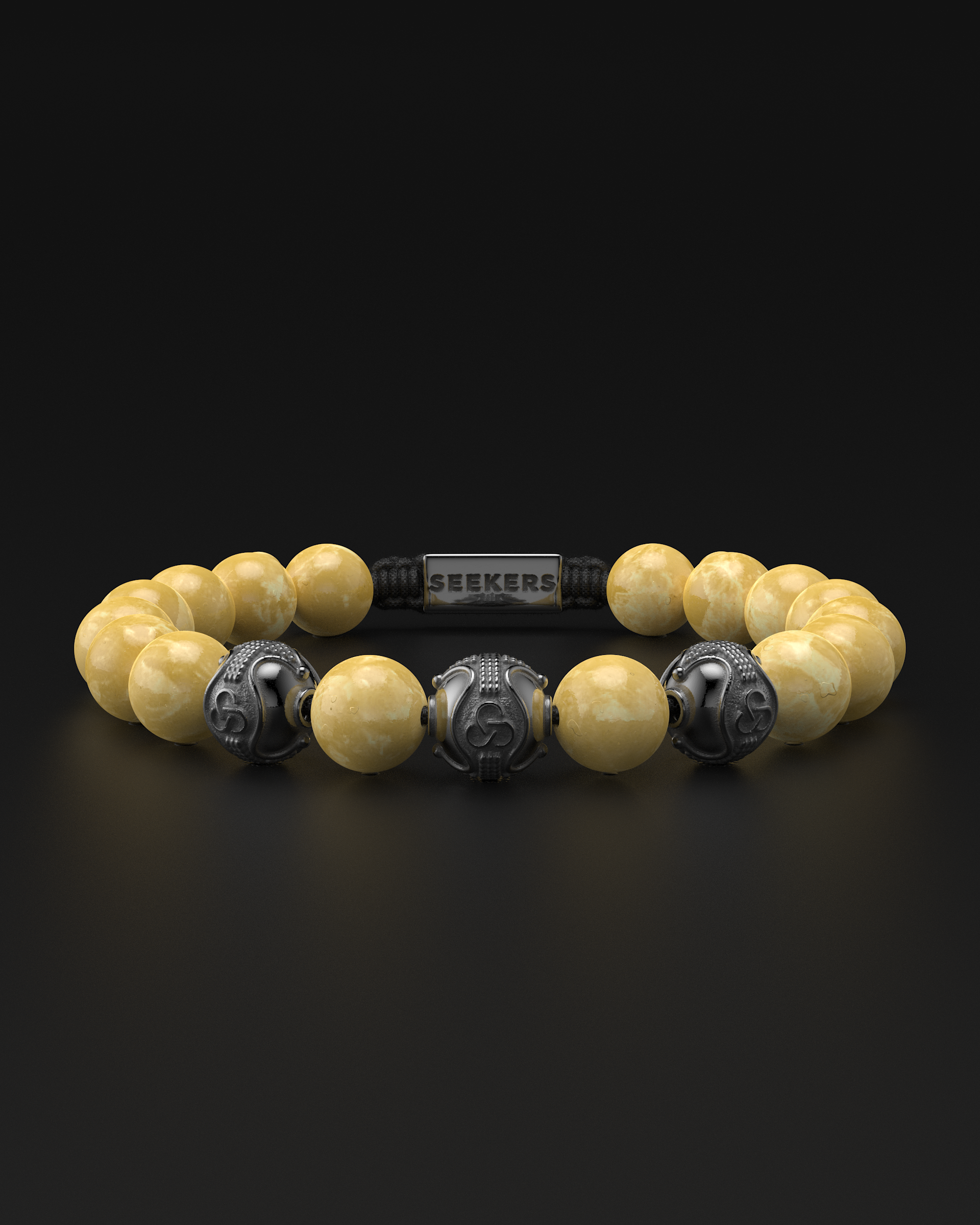 Yellow Jade Bracelet 10mm | Premium