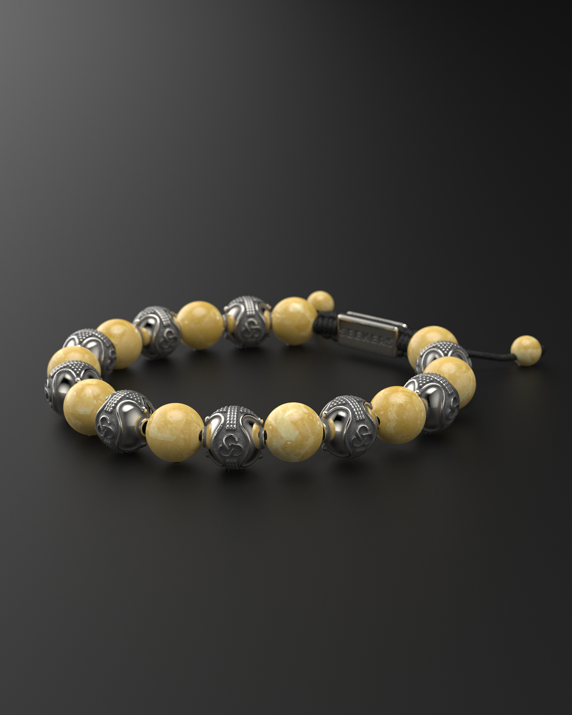 Yellow Jade Bracelet 10mm | Prestige