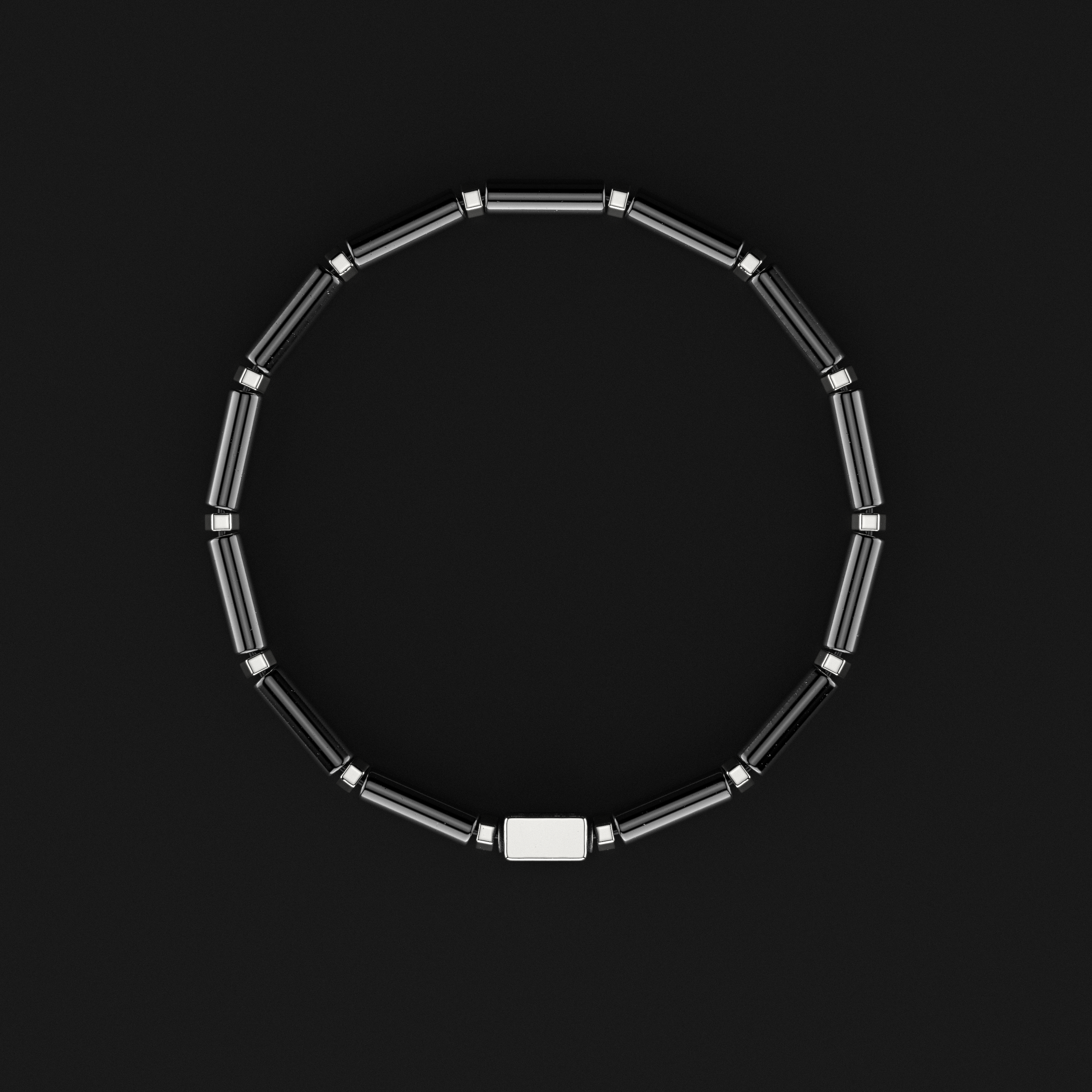 Hematite Bracelet Pipe | Spacer