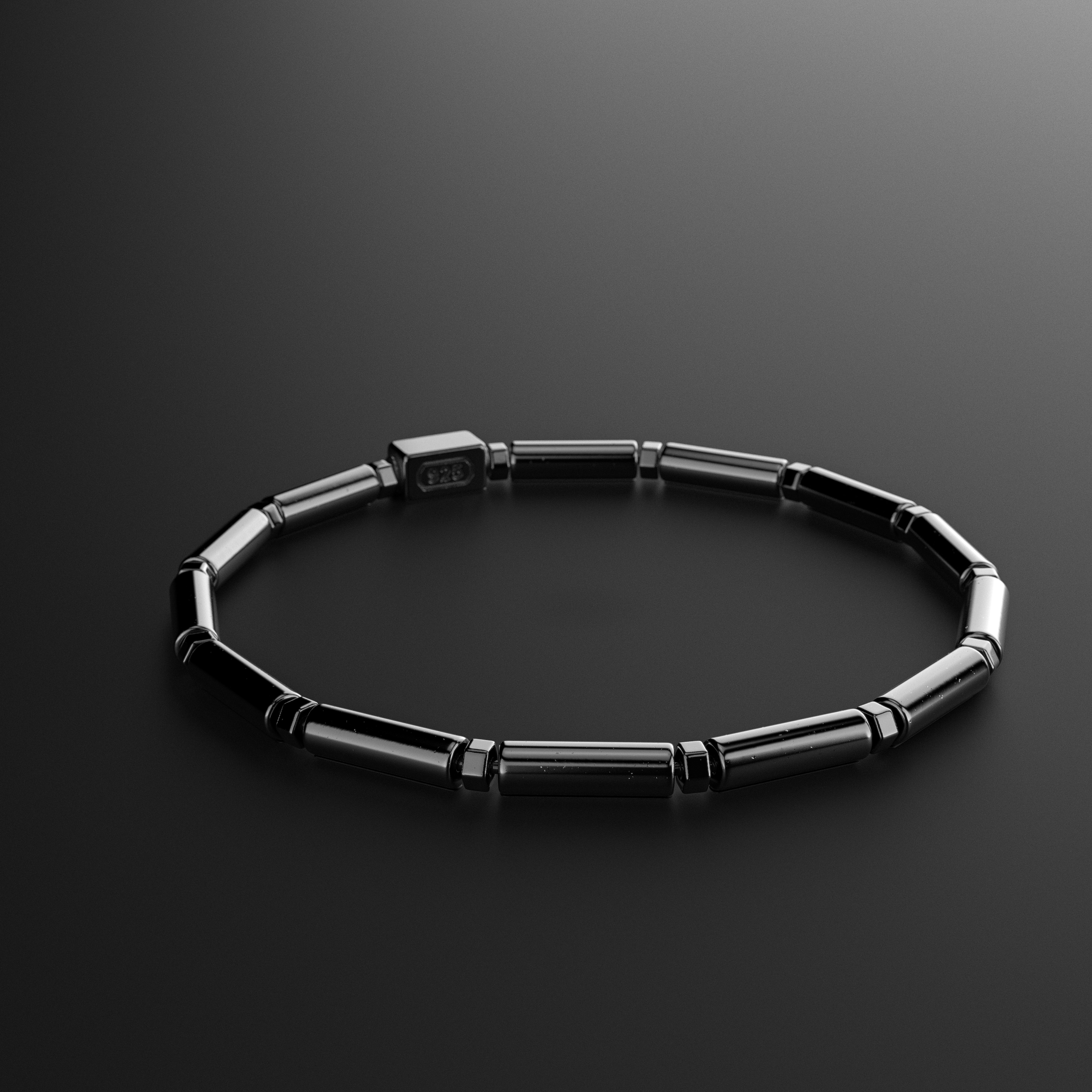 Hematite Bracelet Pipe | Spacer