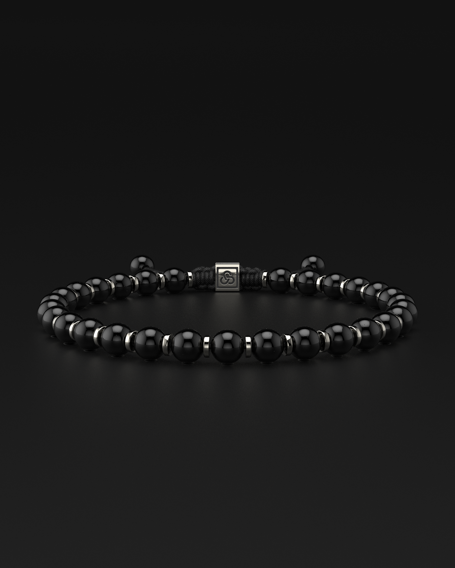 Bracelet Onyx 6 mm | Prière