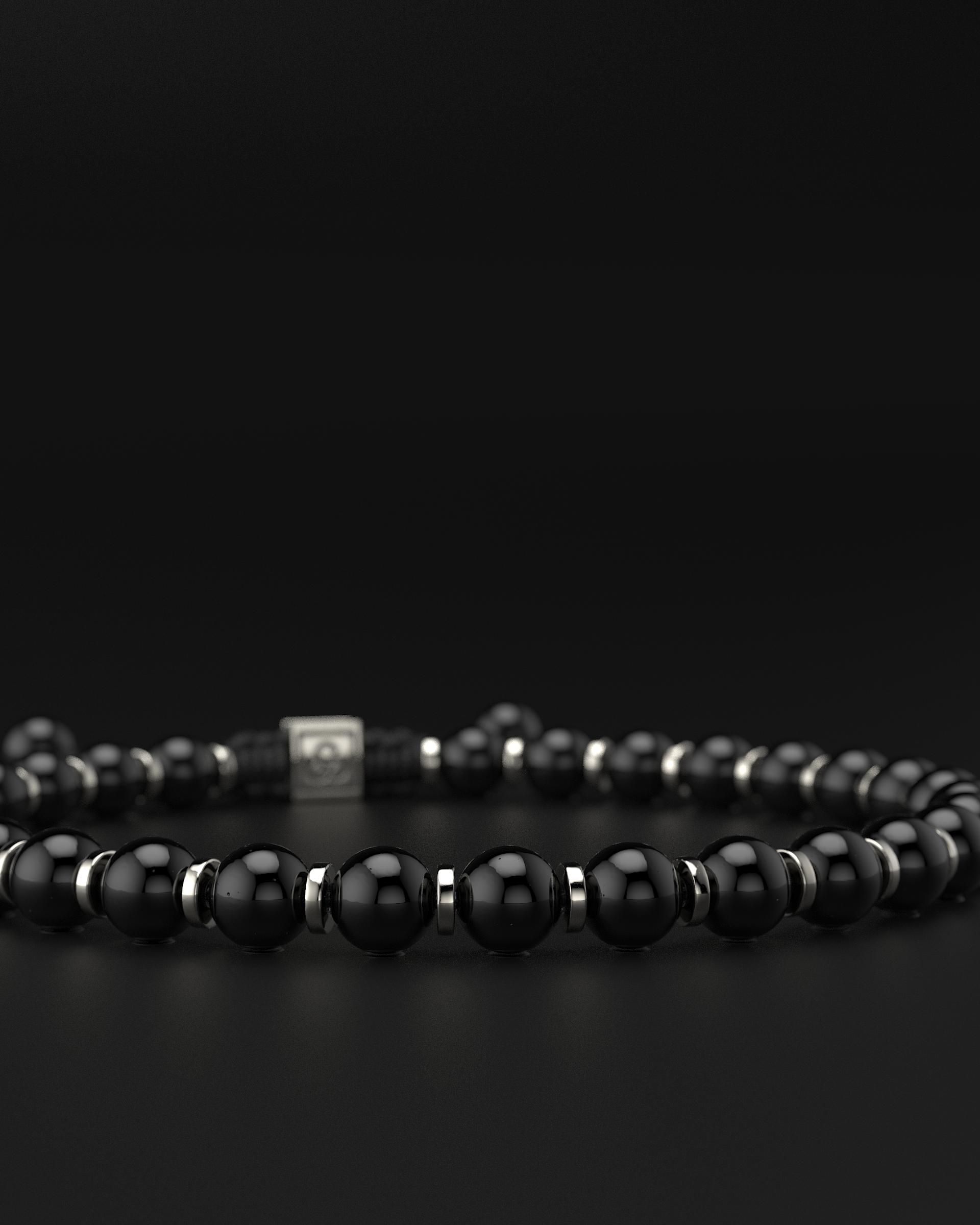 Bracelet Onyx 6 mm | Prière