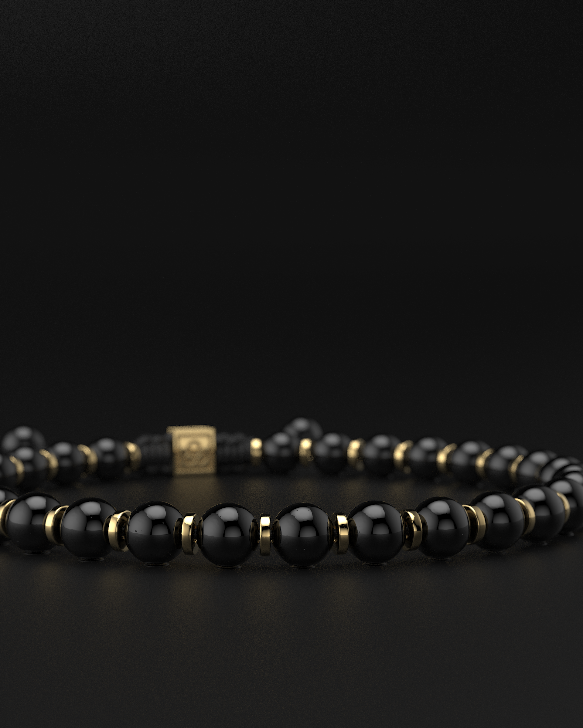 Bracelet Onyx 6 mm | Prière